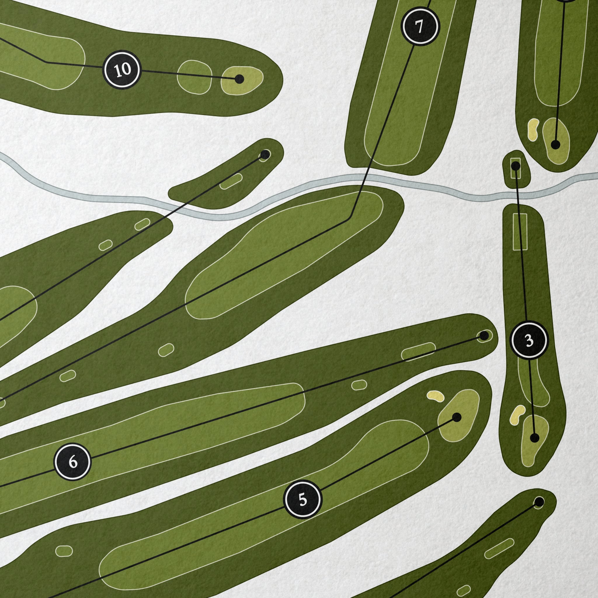 Glen Arven Country Club | Golf Course Map | Close Up