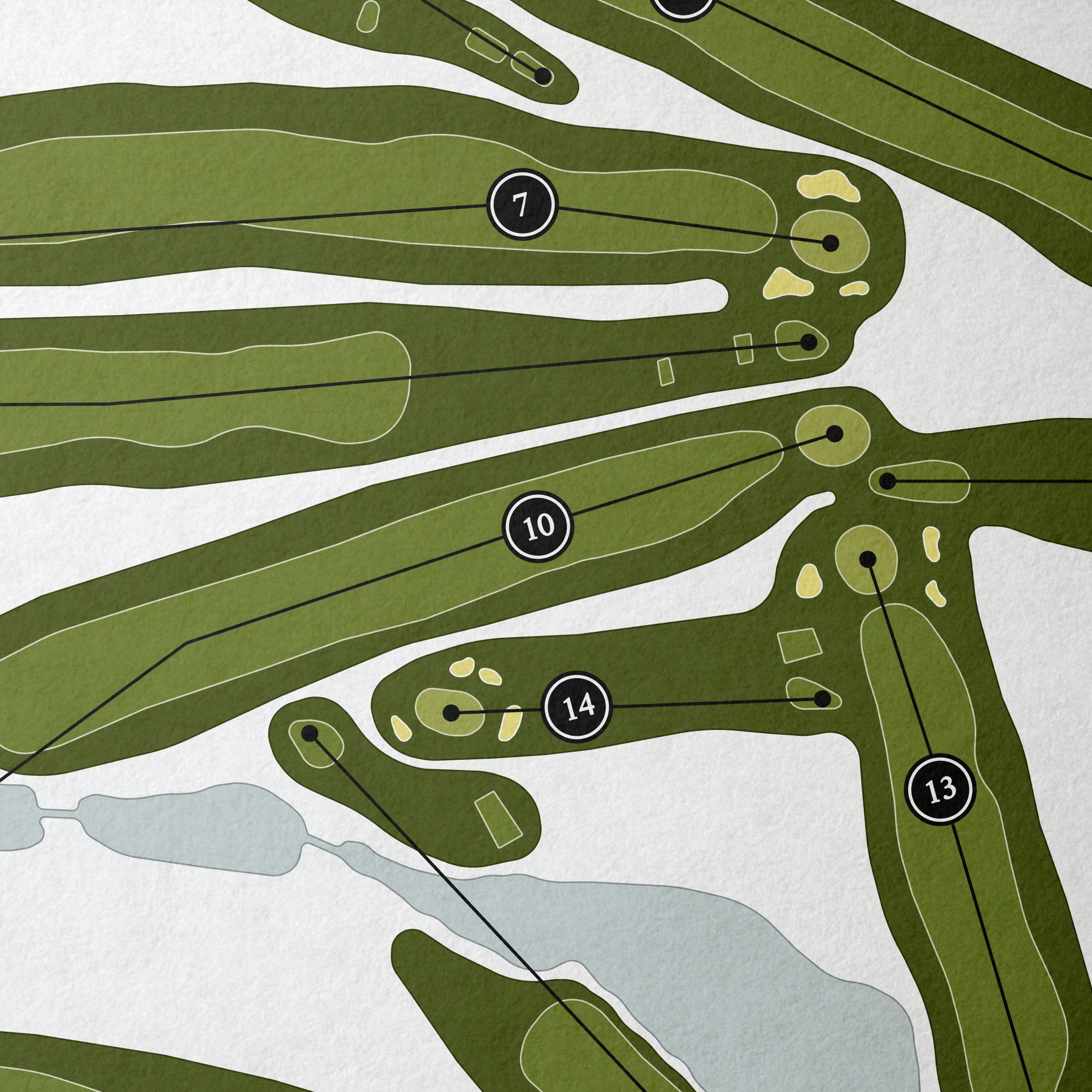 Glen Echo Country Club | Golf Course Map | Close+Up