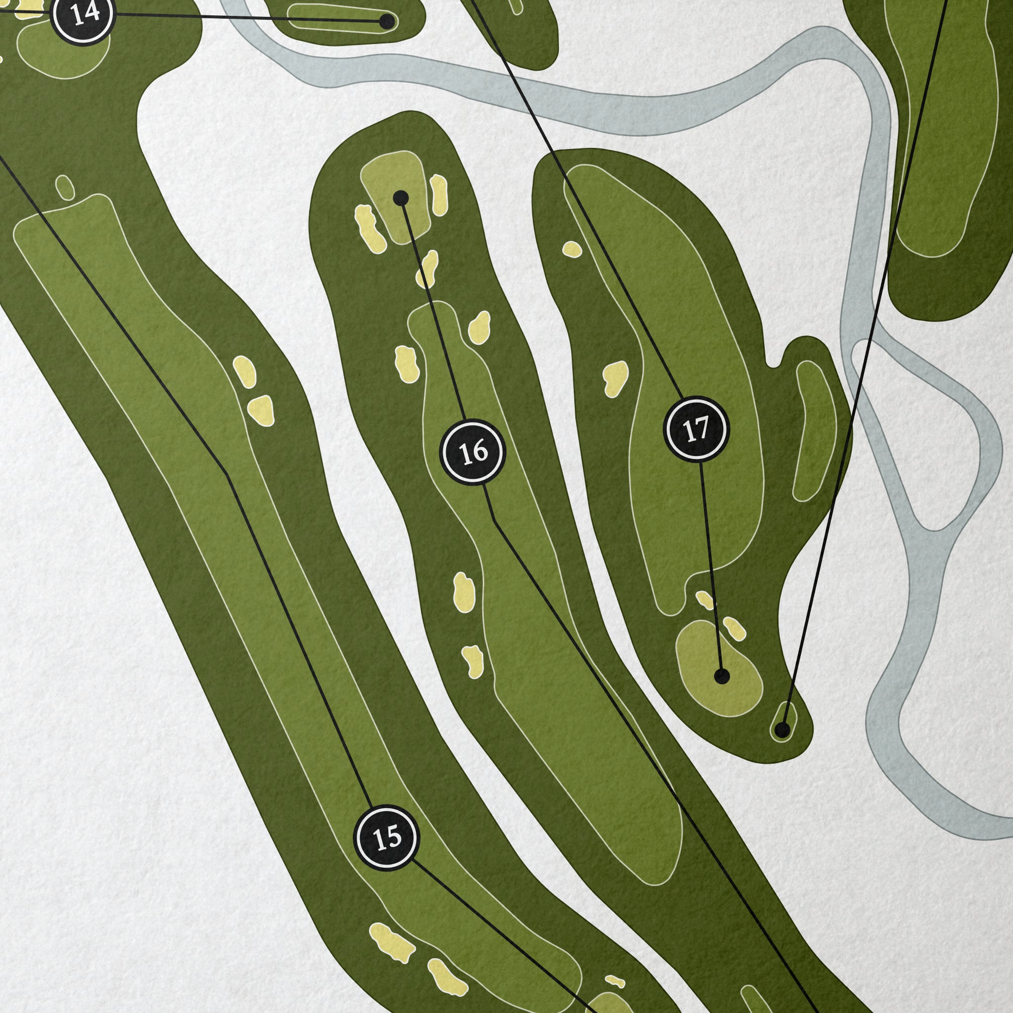 Glen View Club | Golf Course Map | Close Up