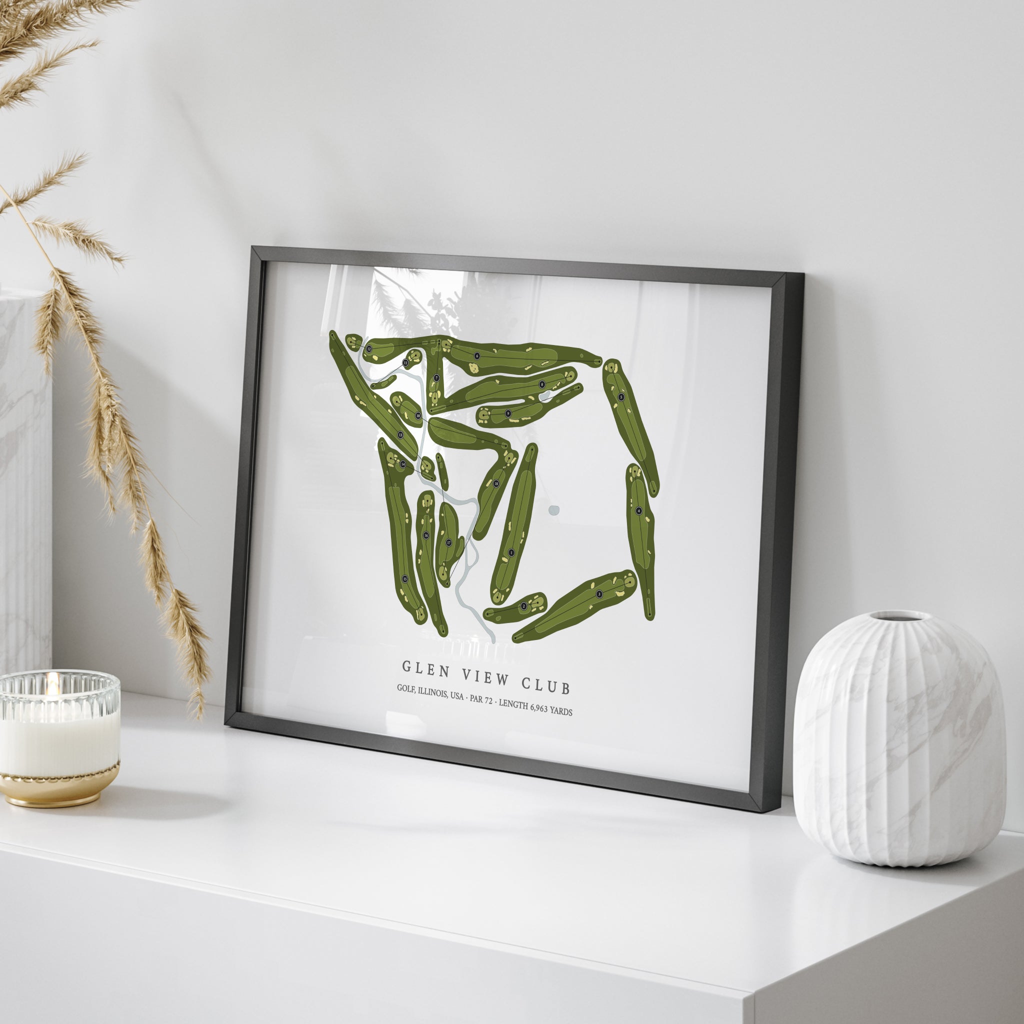 Glen View Club | Golf Course Map | On Table