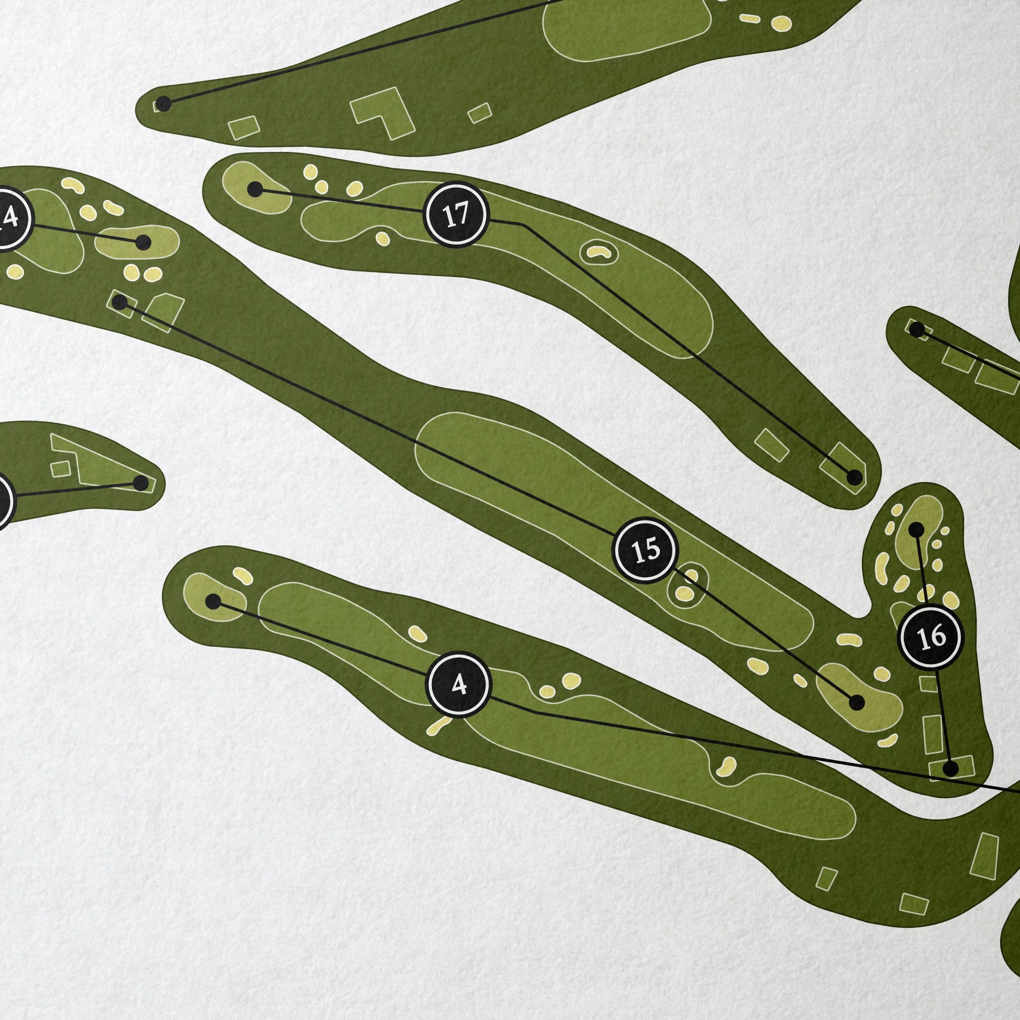 Gleneagles - King's Course | Golf Course Map | Close Up