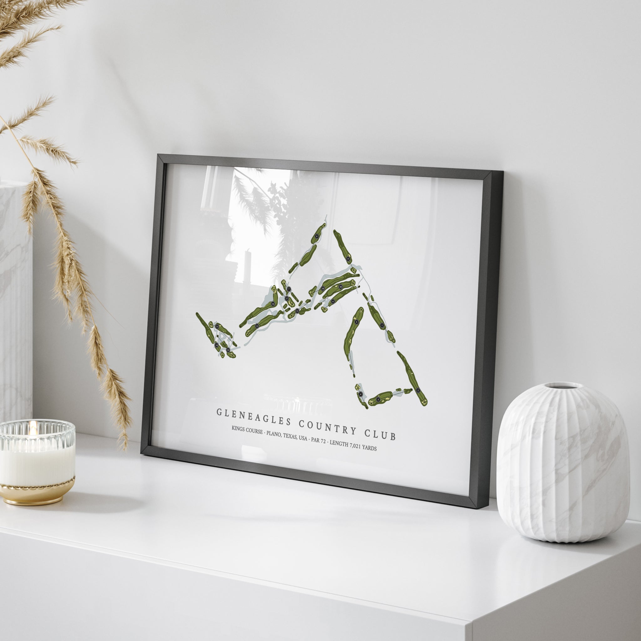 Gleneagles Country Club - Kings Course | Golf Course Map | On Table