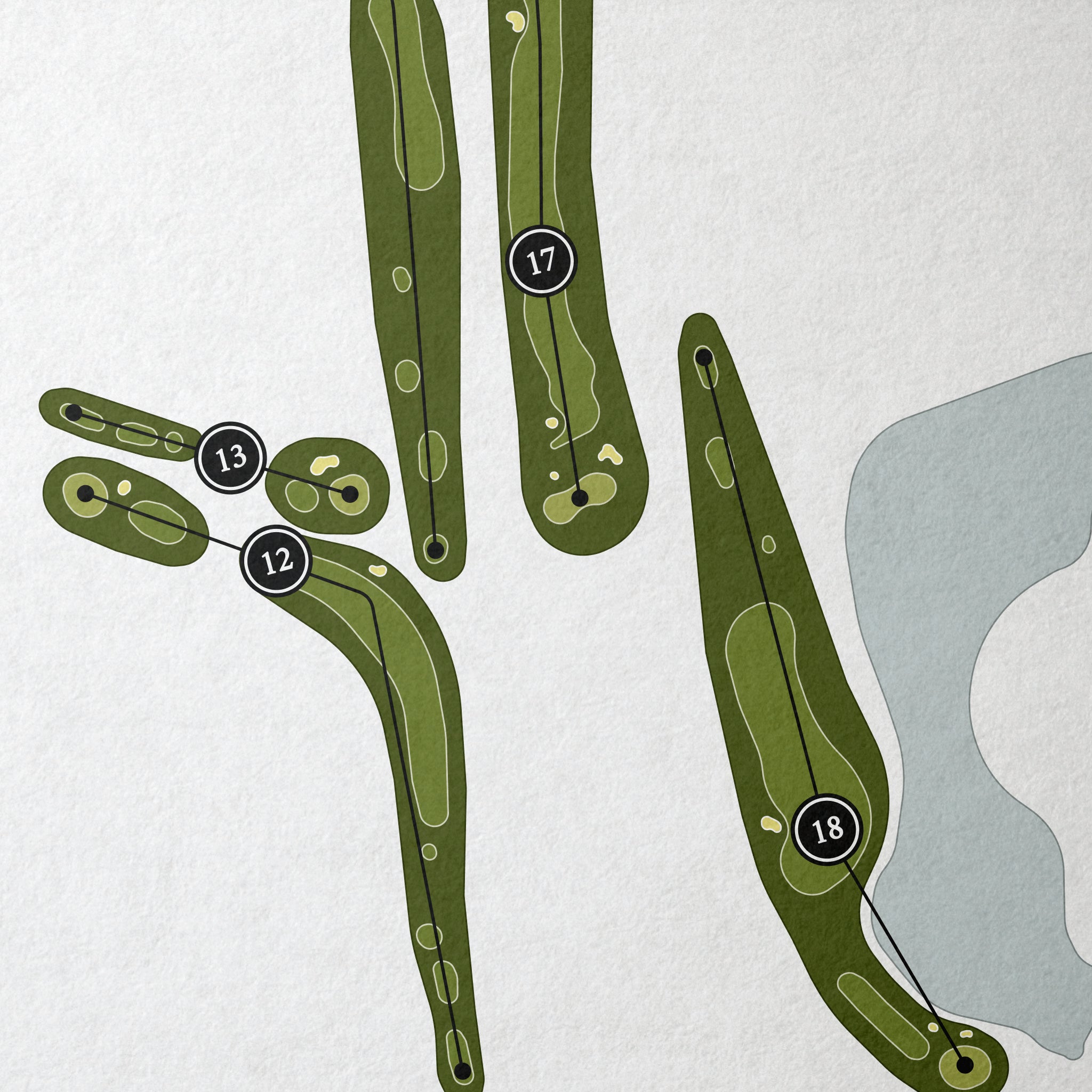 Gleneagles Golf Club | Golf Course Map | Close+Up