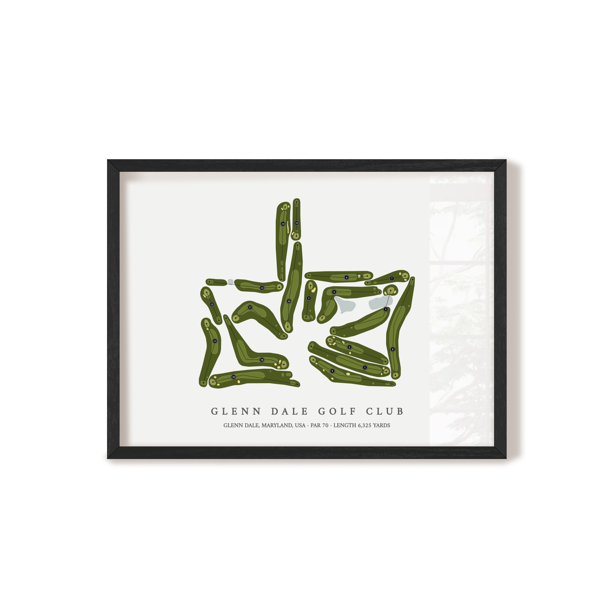 Glenn Dale Golf Club | Golf Course Print | Black+Frame
