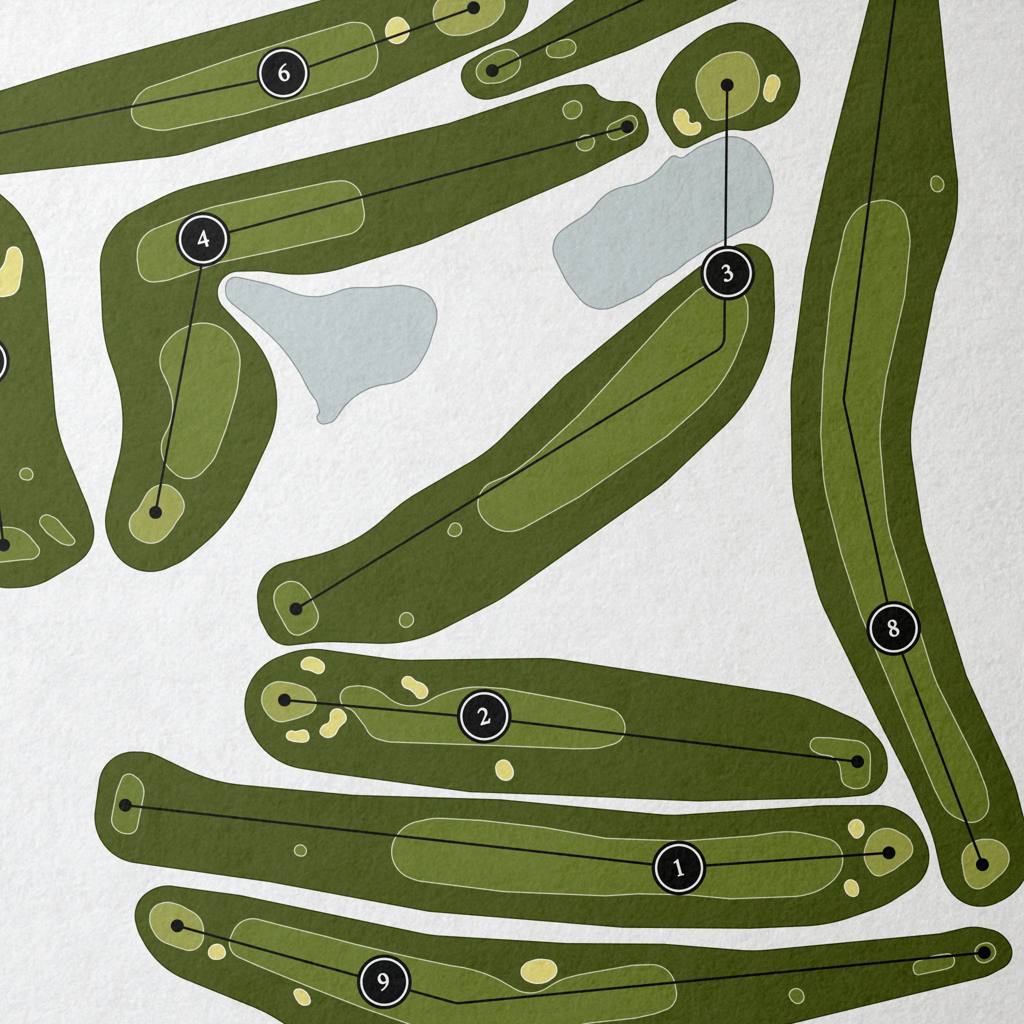 Glenn Dale Golf Club | Golf Course Print | Close+Up