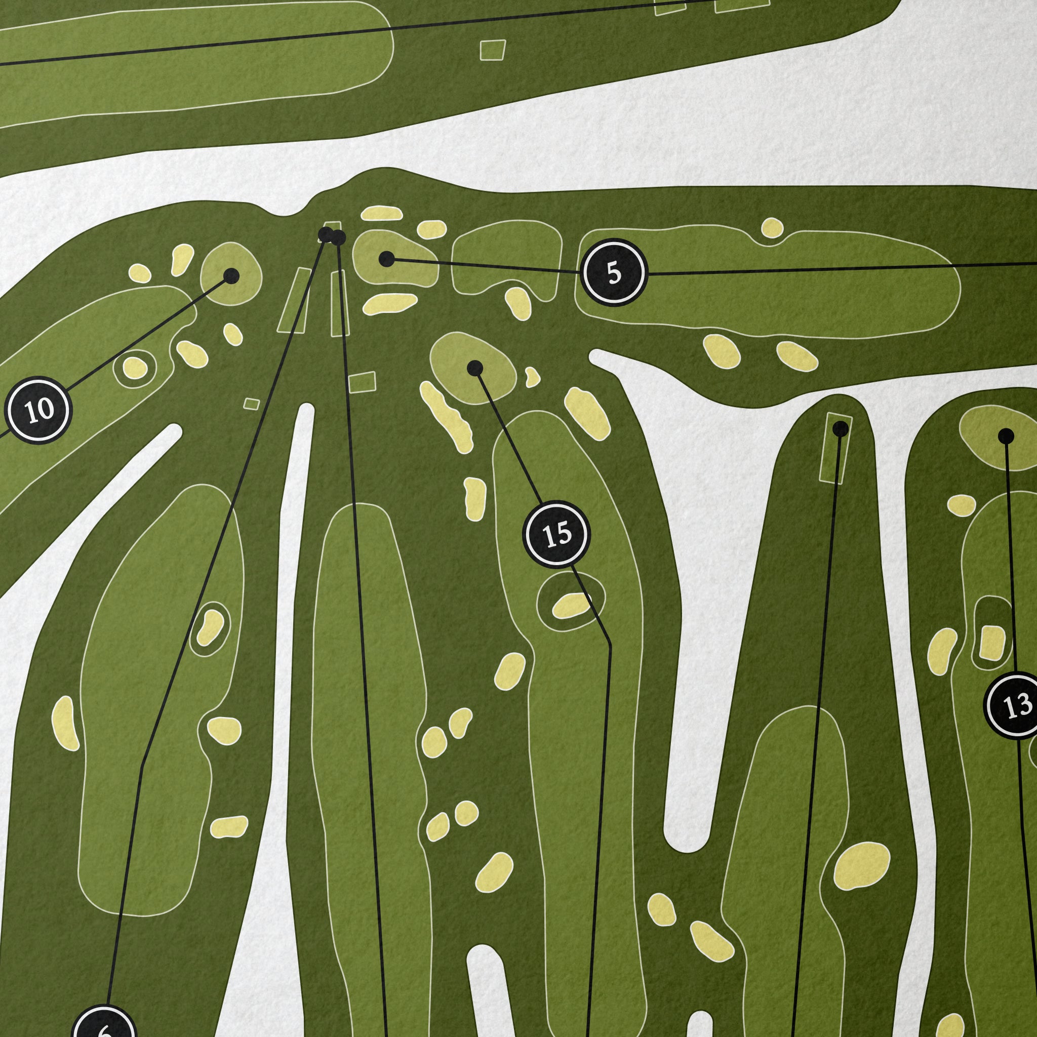 Glens Falls Country Club | Golf Course Print | Close+Up