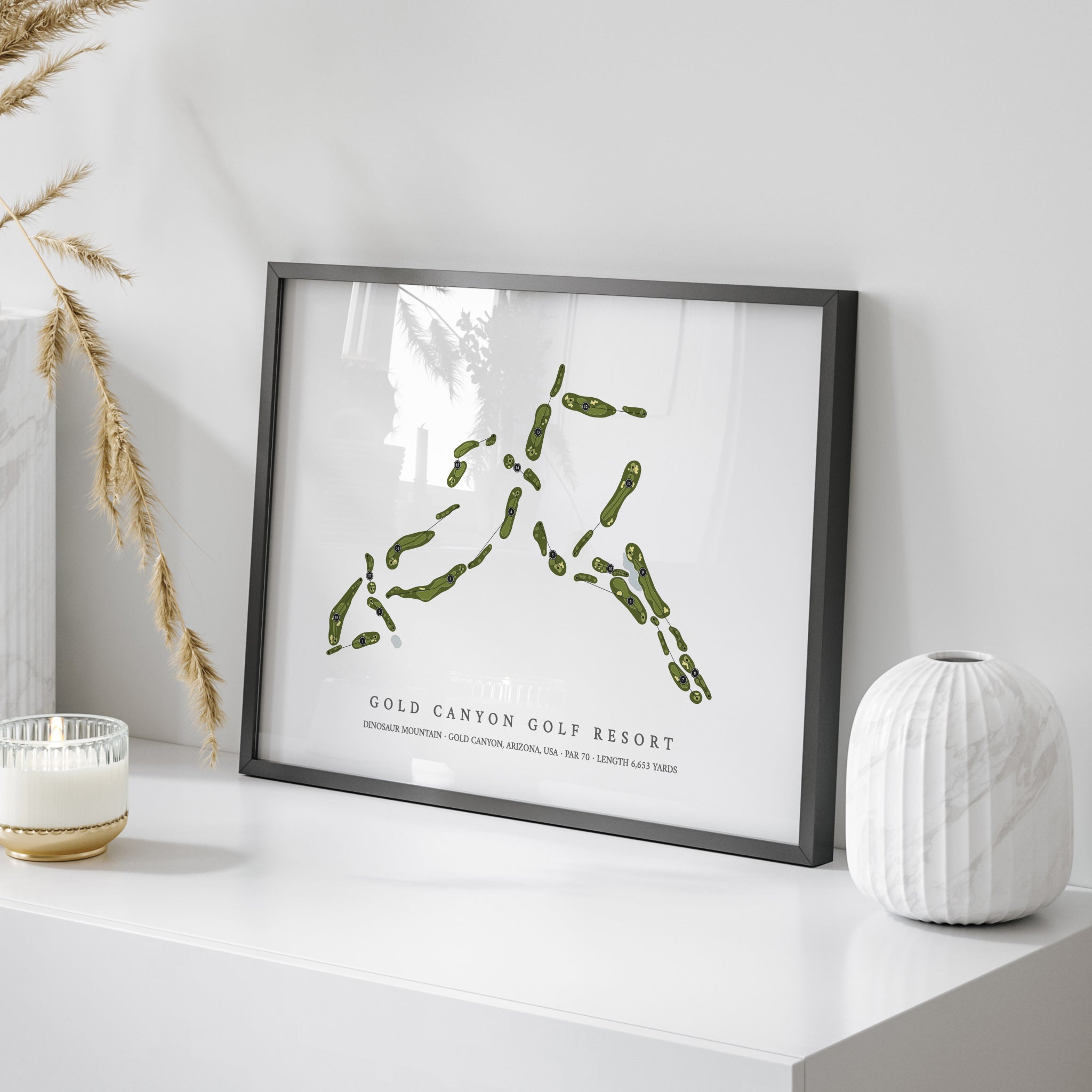 Gold Canyon Golf Resort - Dinosaur Mountain | Golf Course Map | On+Table