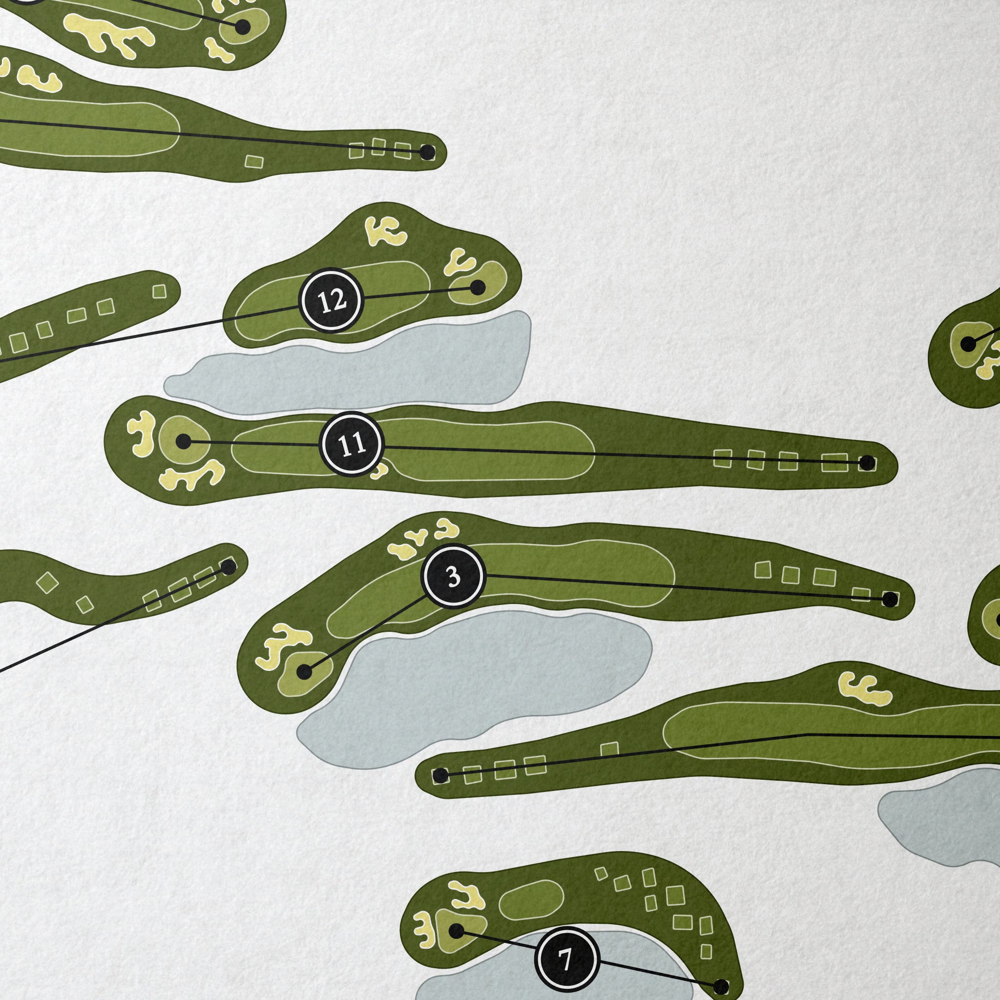 Golf Club of Houston - Tournament Course | Golf Course Map | Close Up