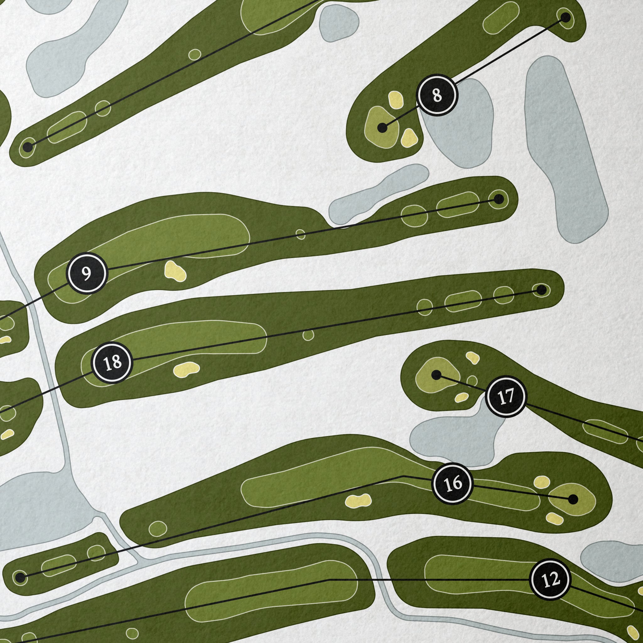 Golf Club of Indiana | Golf Course Map | Close Up