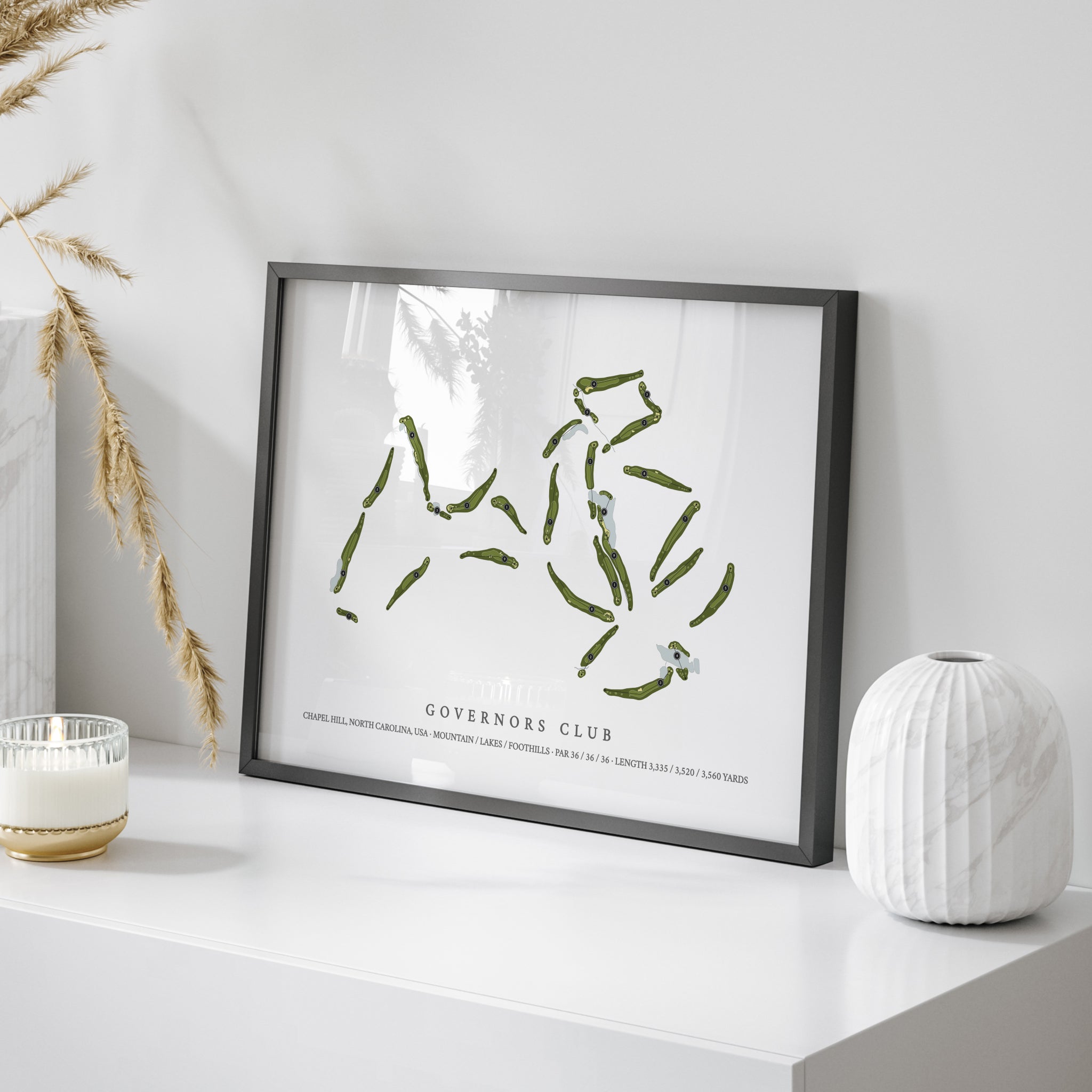 Governors Club | Golf Course Map | On Table