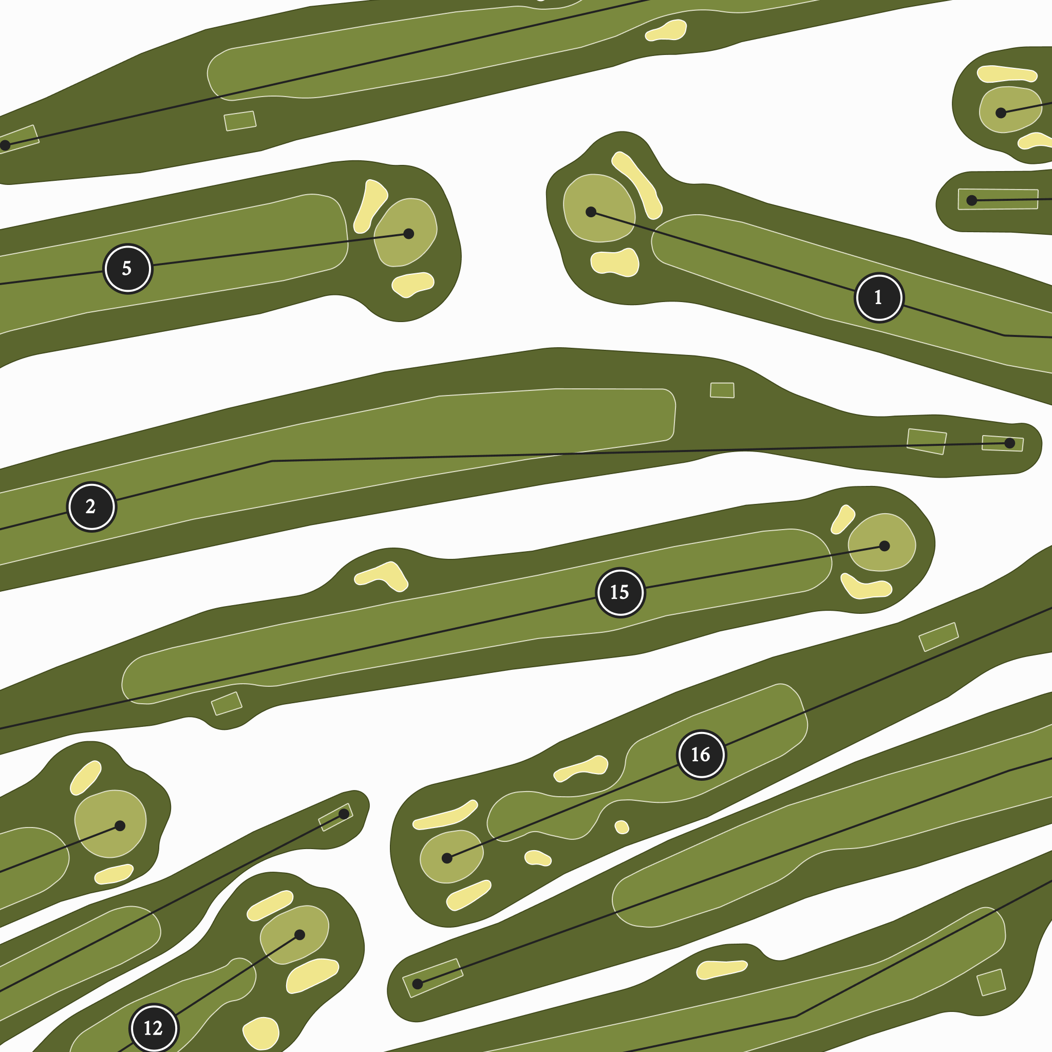 Gowanie Country Club | Golf Course Map | Close Up