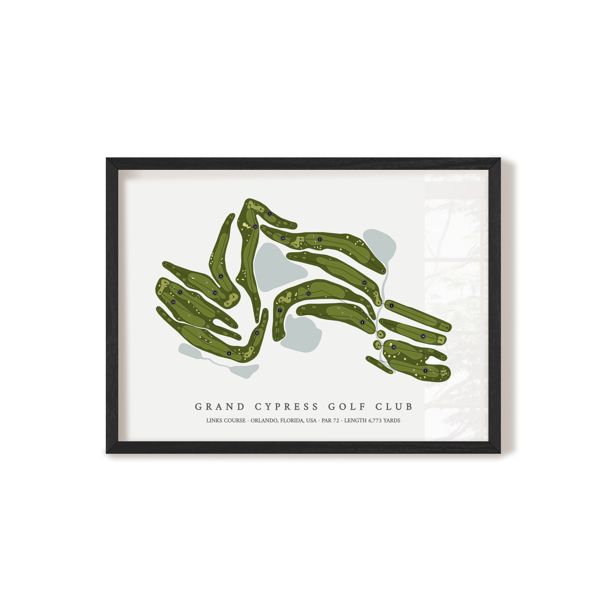Grand Cypress Golf Club - Links Course | Golf Course Map | Black+Frame
