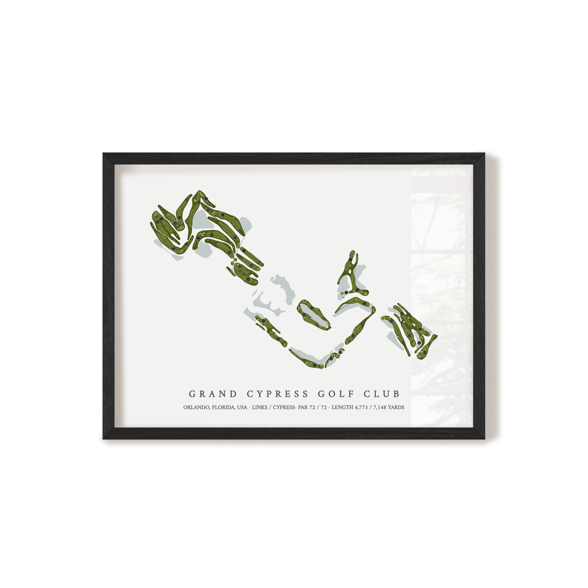 Grand Cypress Golf Club | Golf Course Map | Black+Frame
