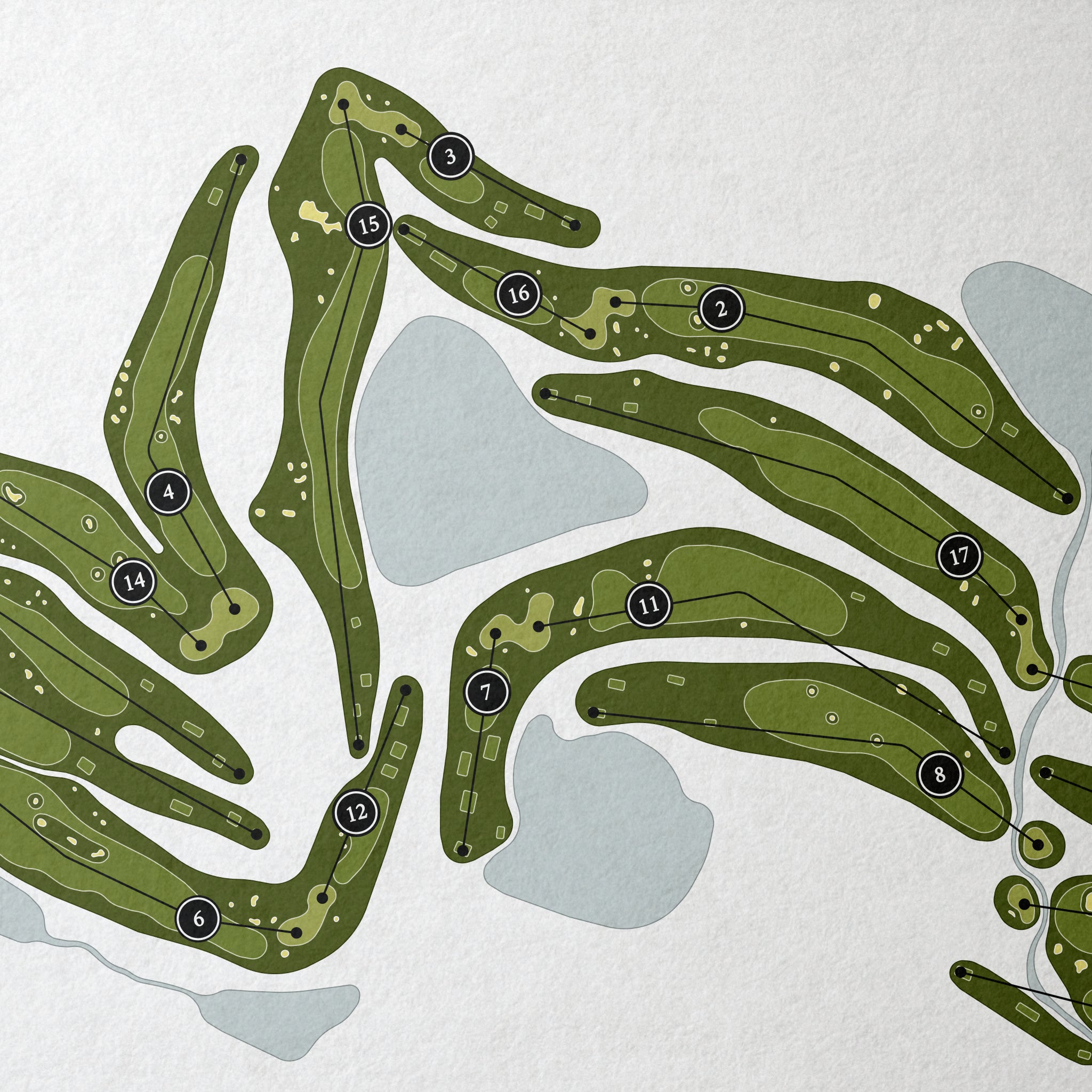 Grand Cypress Golf Club | Golf Course Map | Close+Up
