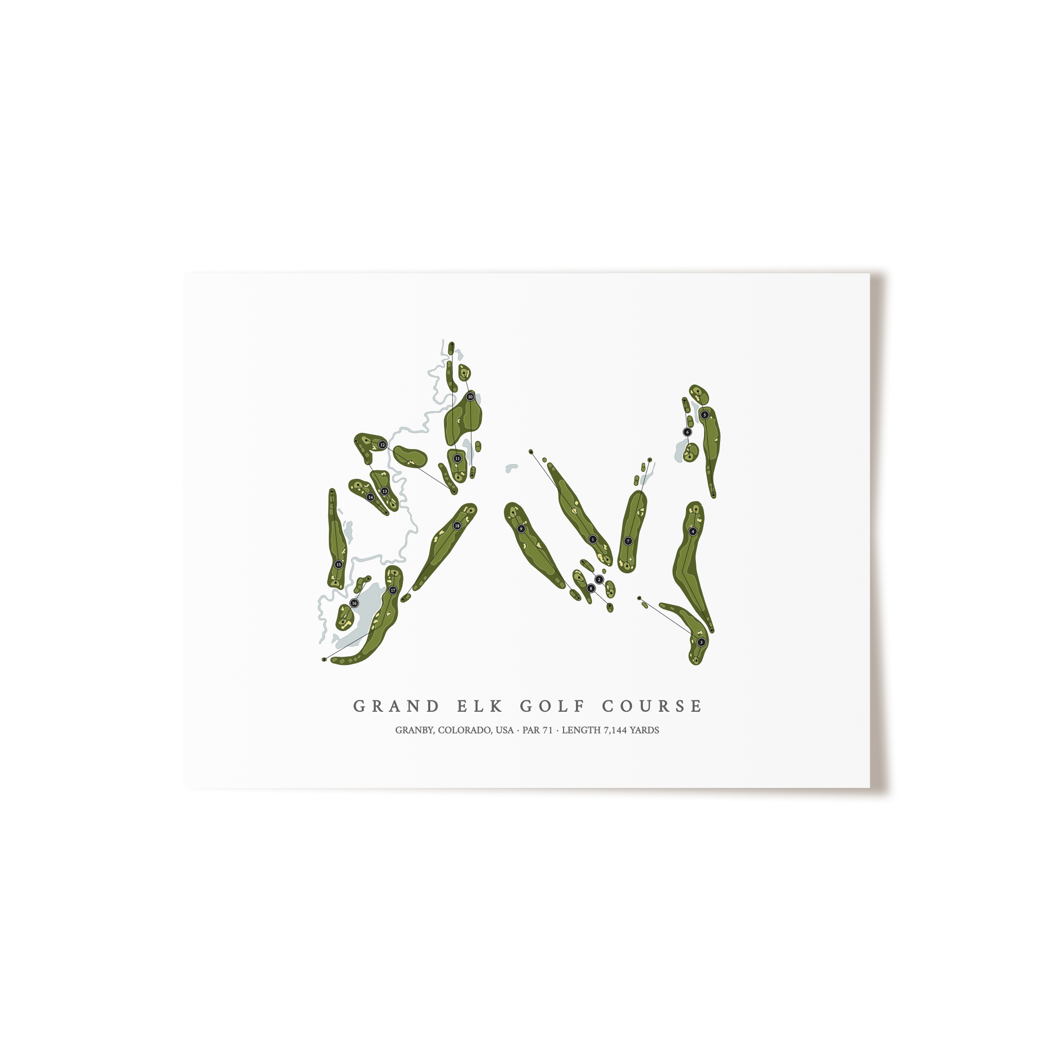 Grand Elk Golf Course | Golf Course Print | Unframed