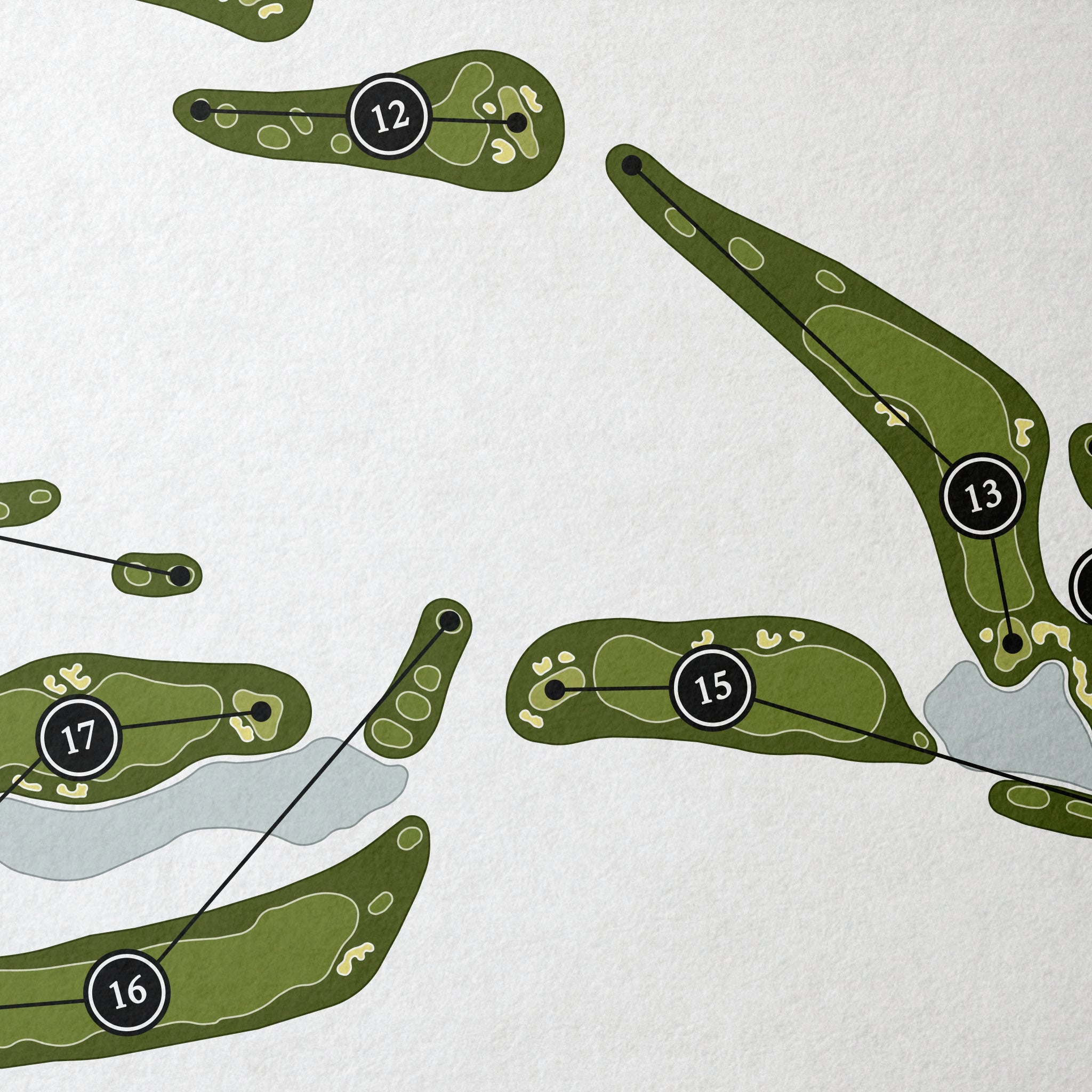 Grand Traverse Resort & Spa - The Wolverine Course | Golf Course Map | Close Up
