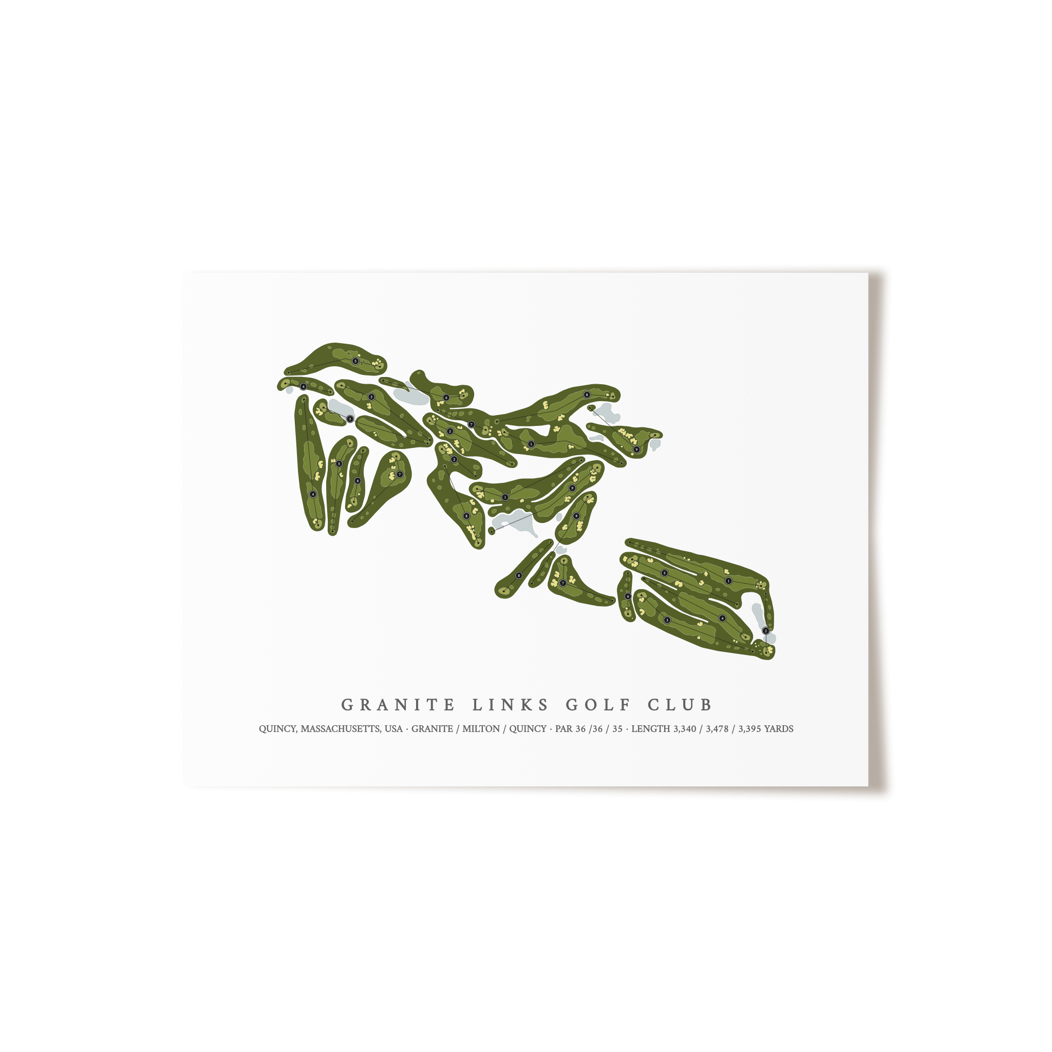 Granite Links Golf Club | Golf Course Print | Unframed