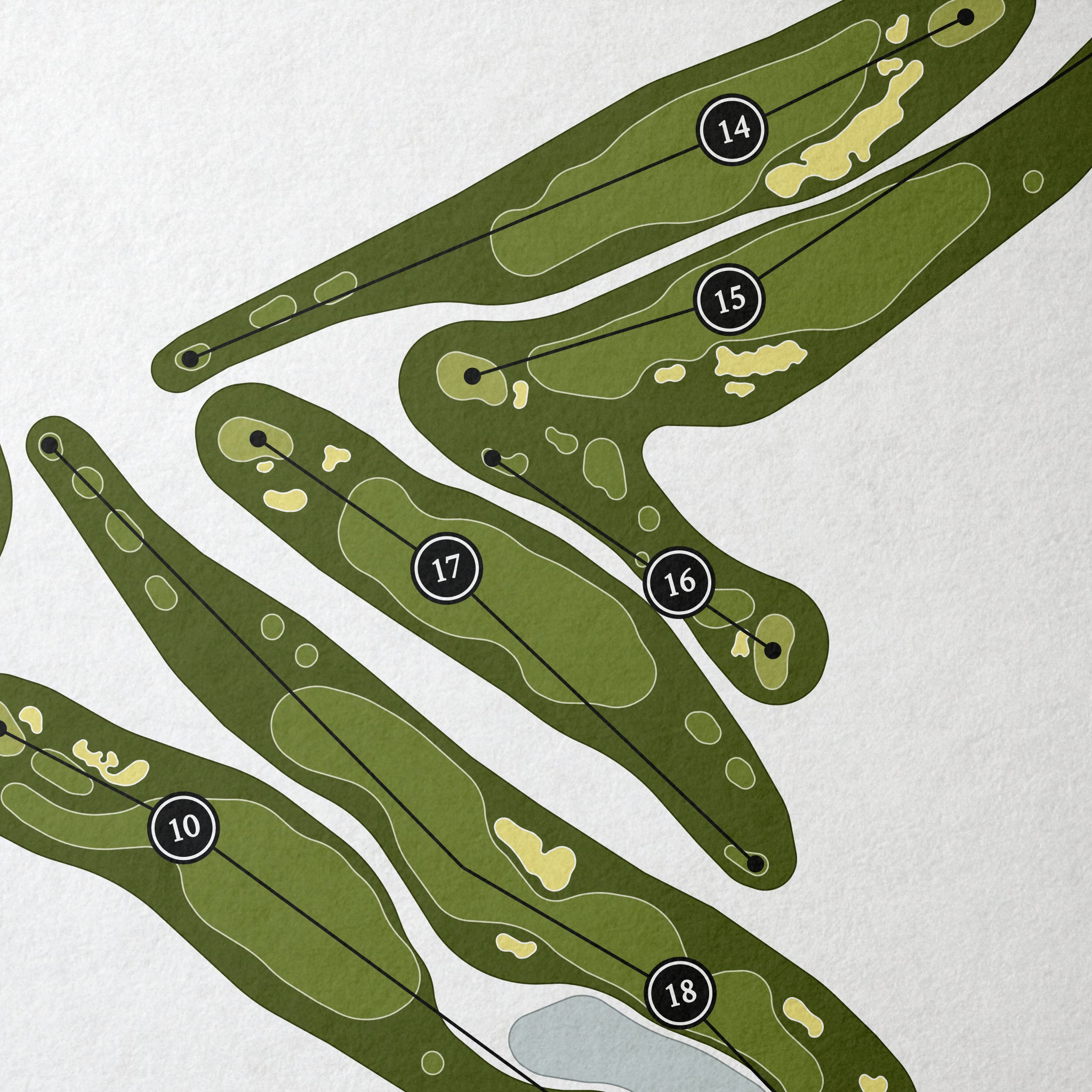 Grayhawk Golf Club - Raptor Course | Golf Course Map | Close Up
