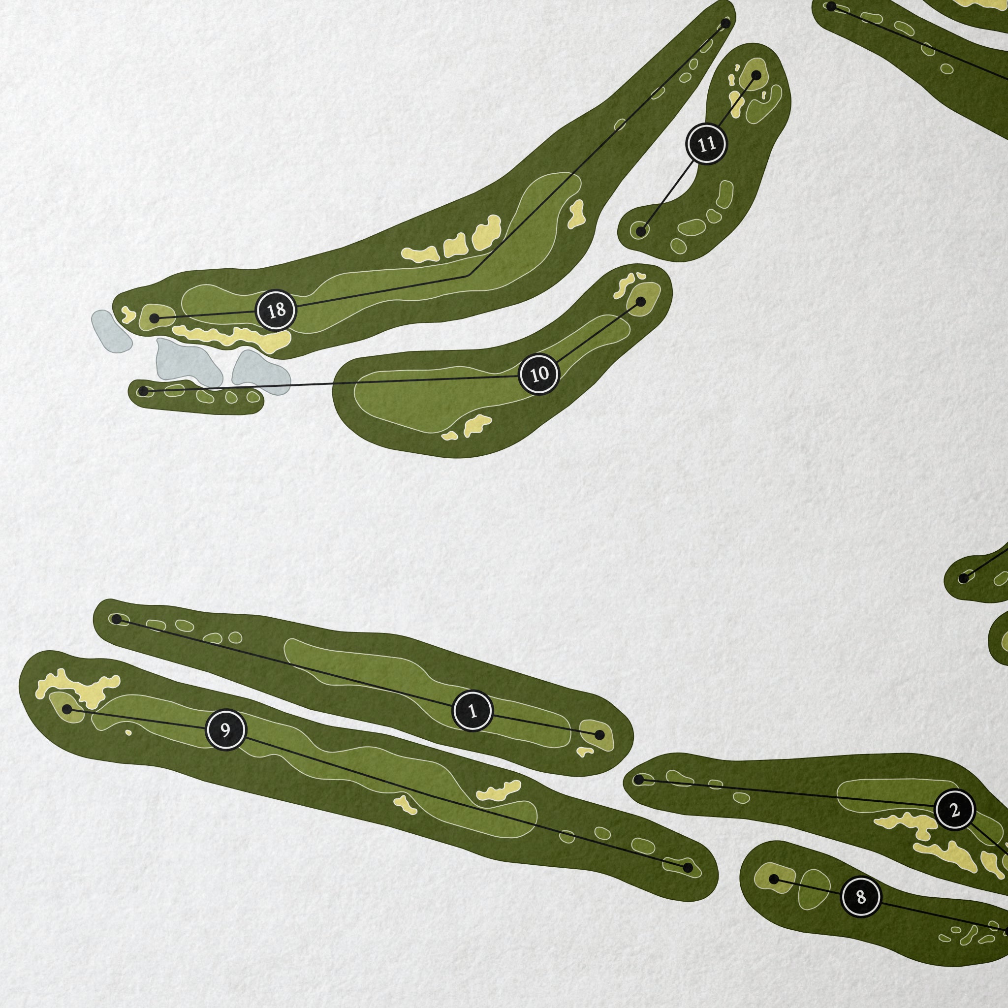 Grayhawk Golf Club - Talon Course | Golf Course Map | Close Up