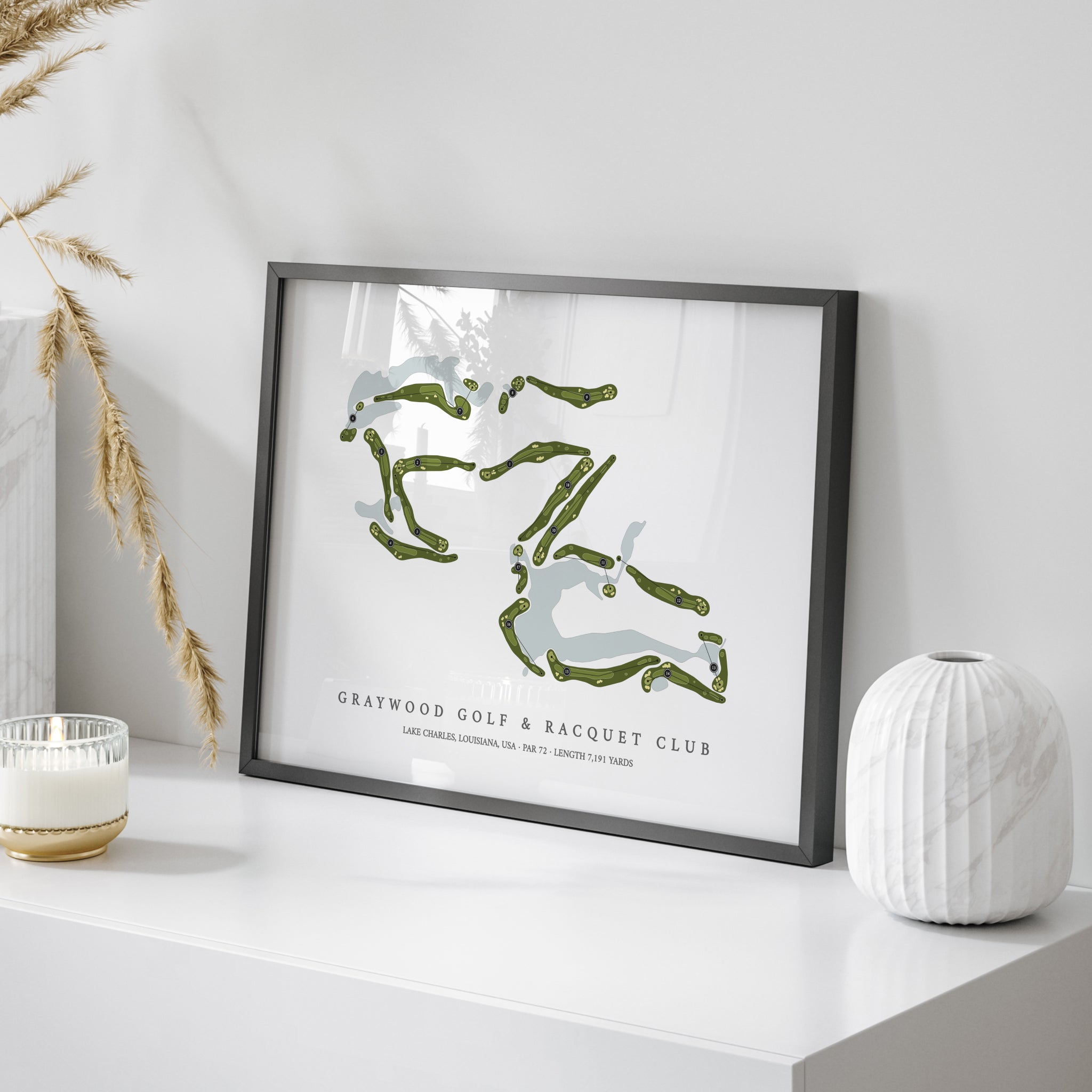 Graywood Golf & Racquet Club | Golf Course Map | On Table