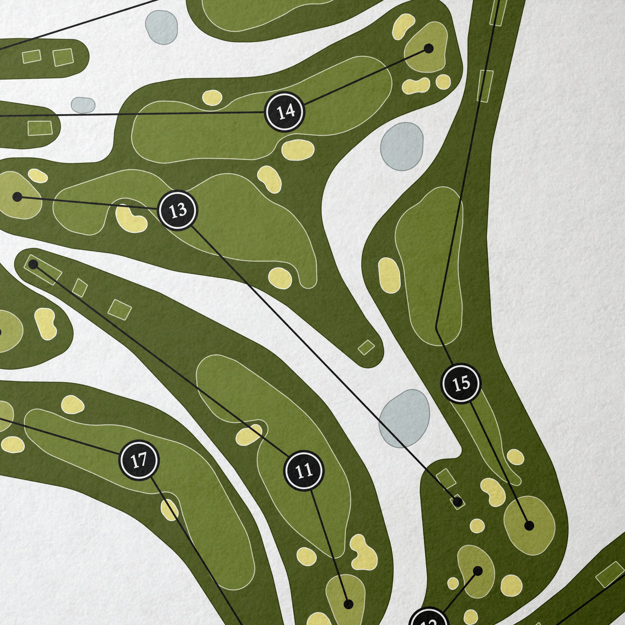Great Rock Golf Club | Golf Course Map | Close Up