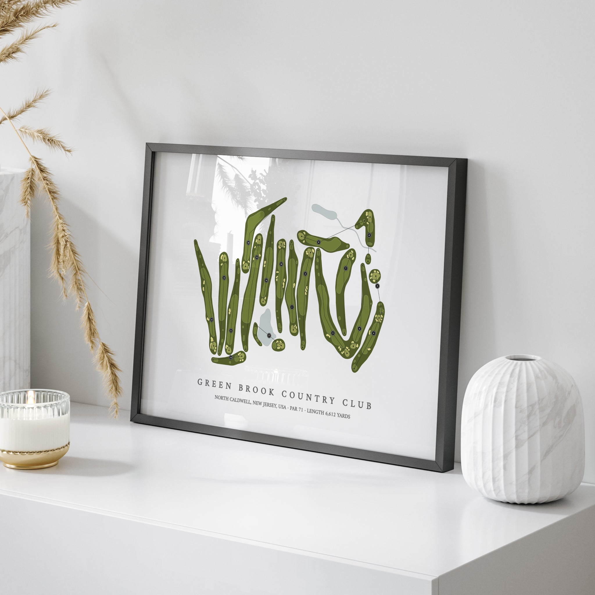 Green Brook Country Club | Golf Course Map | On Table