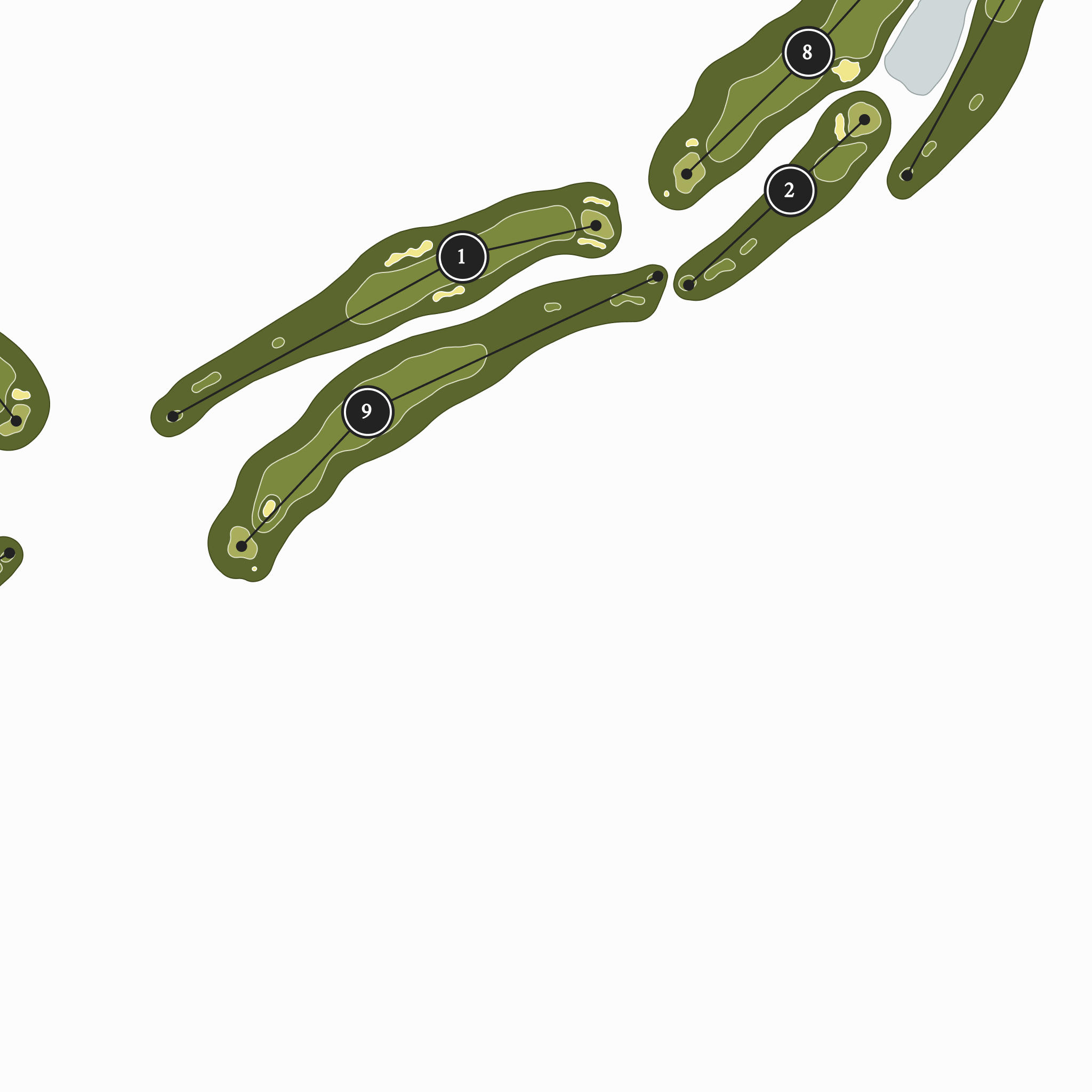 Green Spring Golf Course | Golf Course Print | Close Up