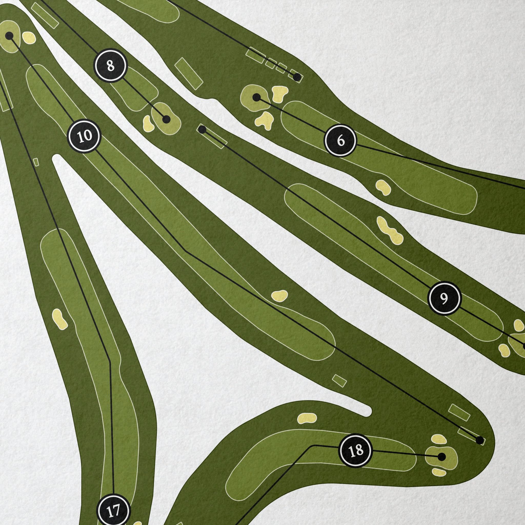 Green Valley Country Club | Golf Course Map | Close+Up