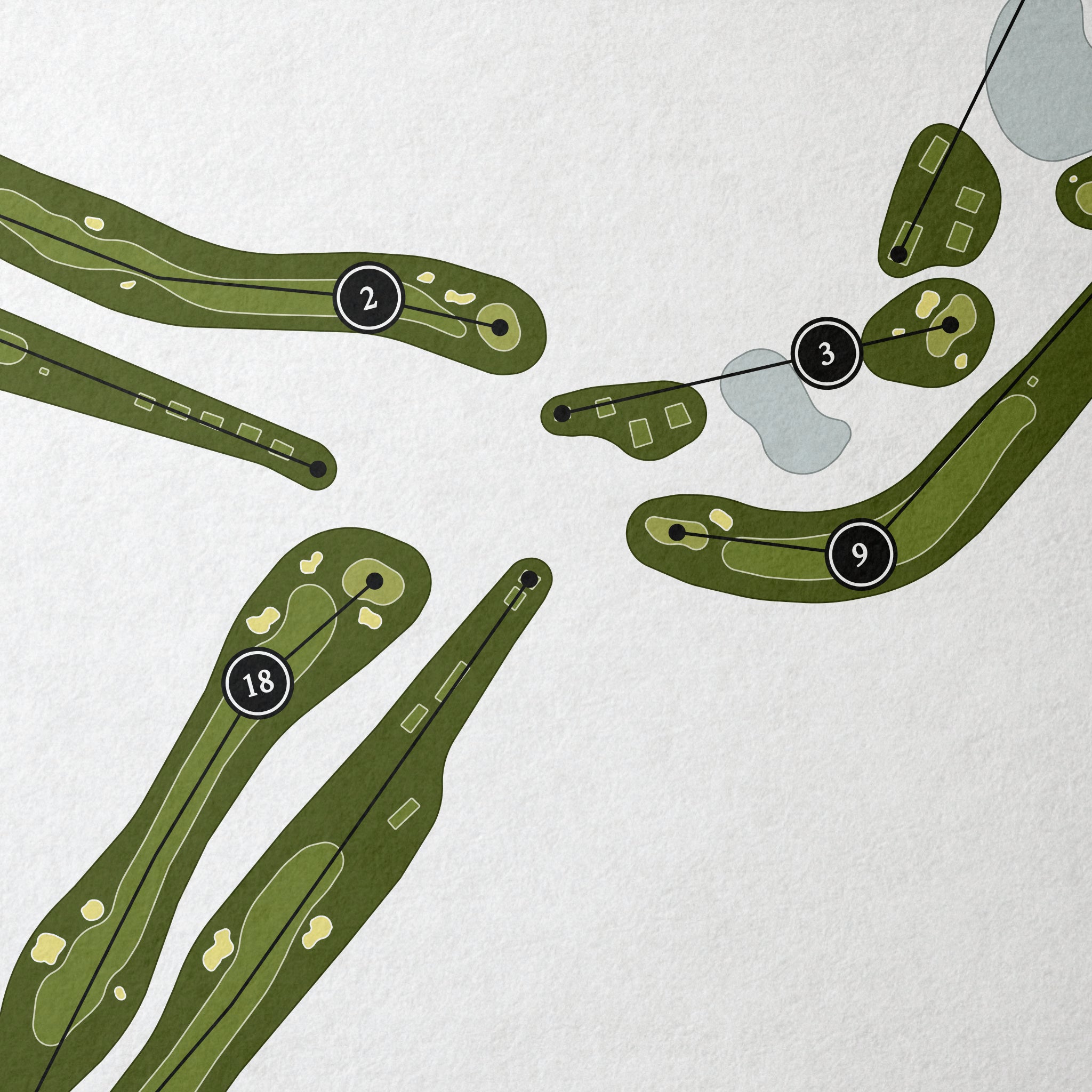 Greensboro Country Club - Farm Course | Golf Course Map | Close+Up