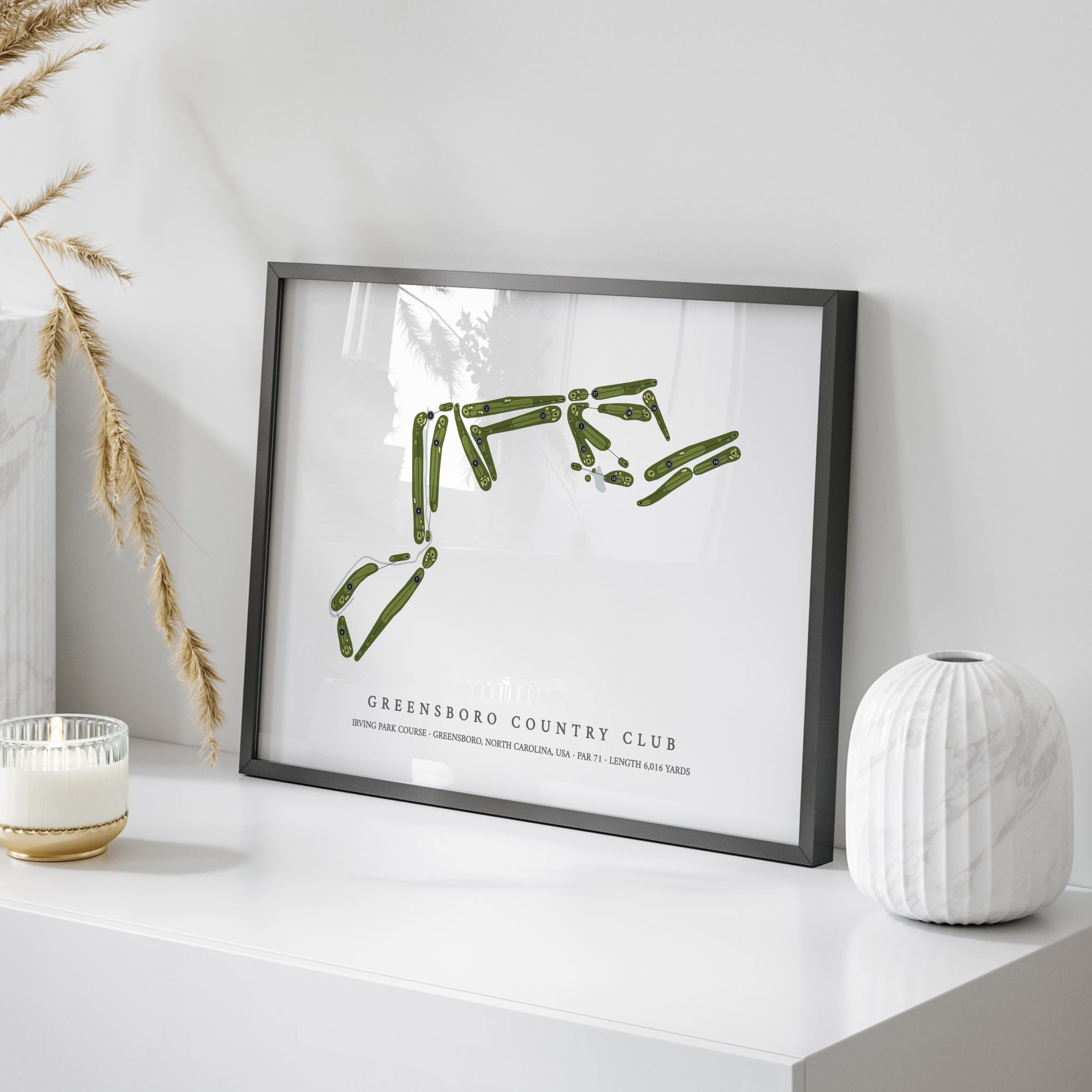 Greensboro Country Club - Irving Park Course | Golf Course Map | On+Table