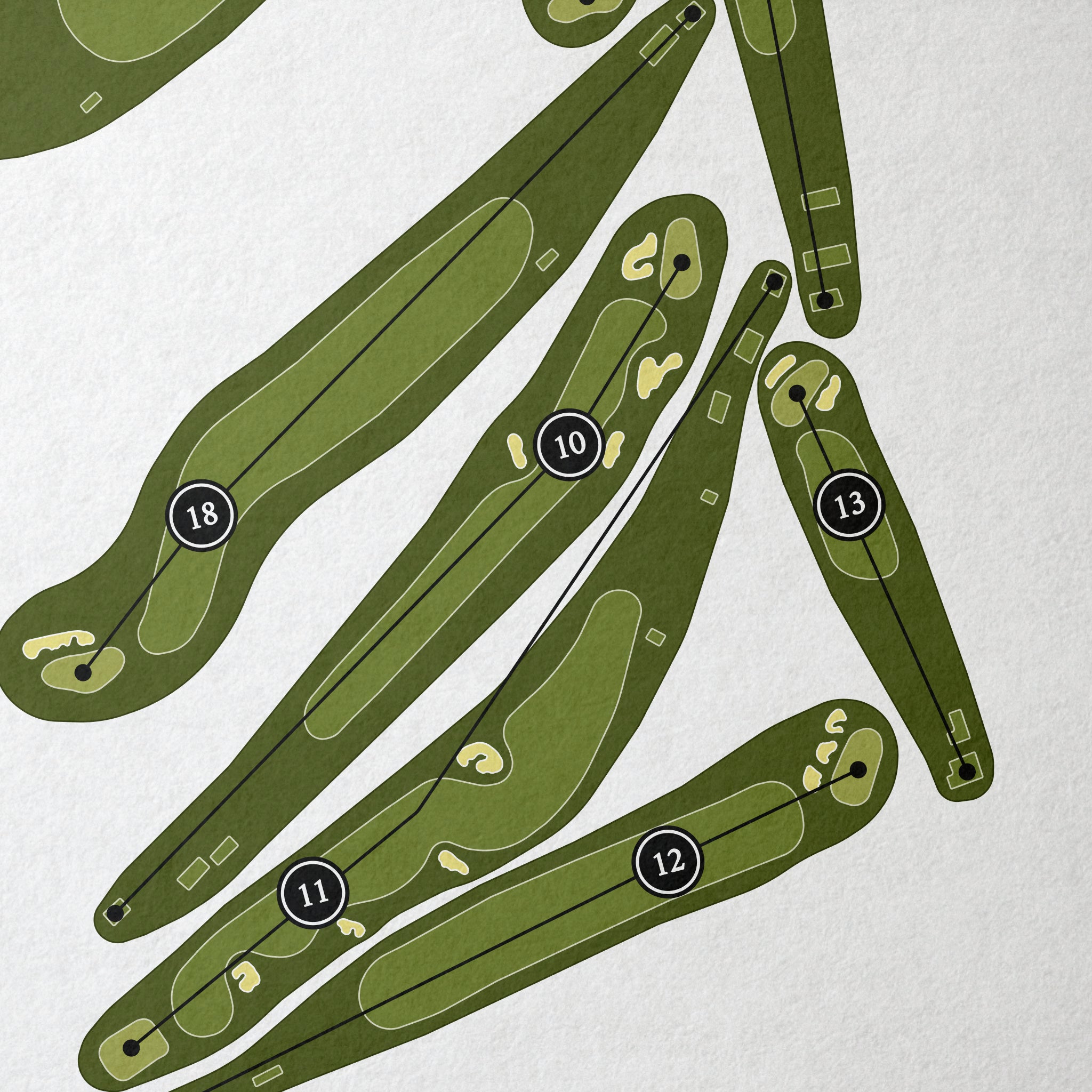 Greenville Country Club - Riverside Course | Golf Course Map | Close+Up