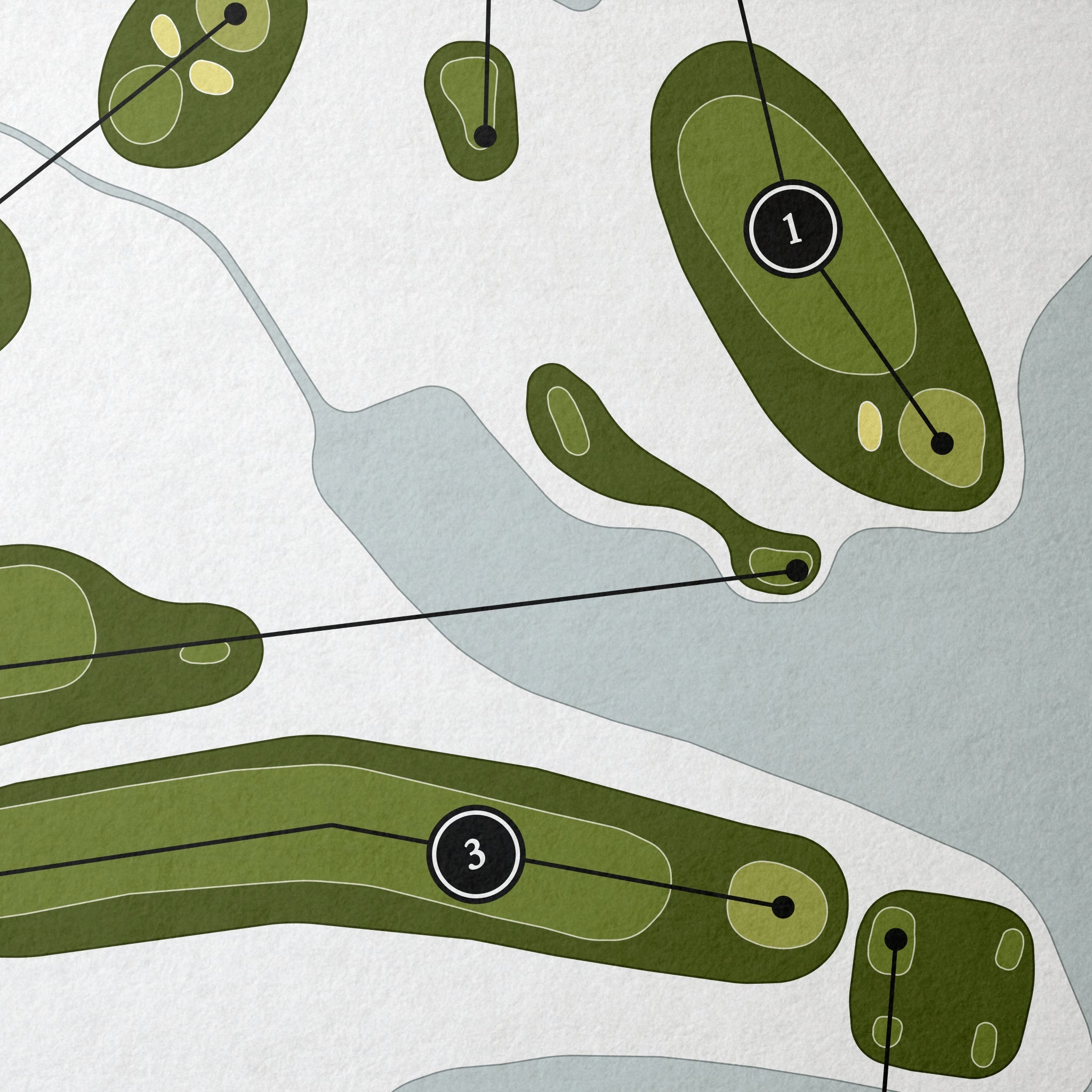 Greenville Country Club | Golf Course Map | Close Up
