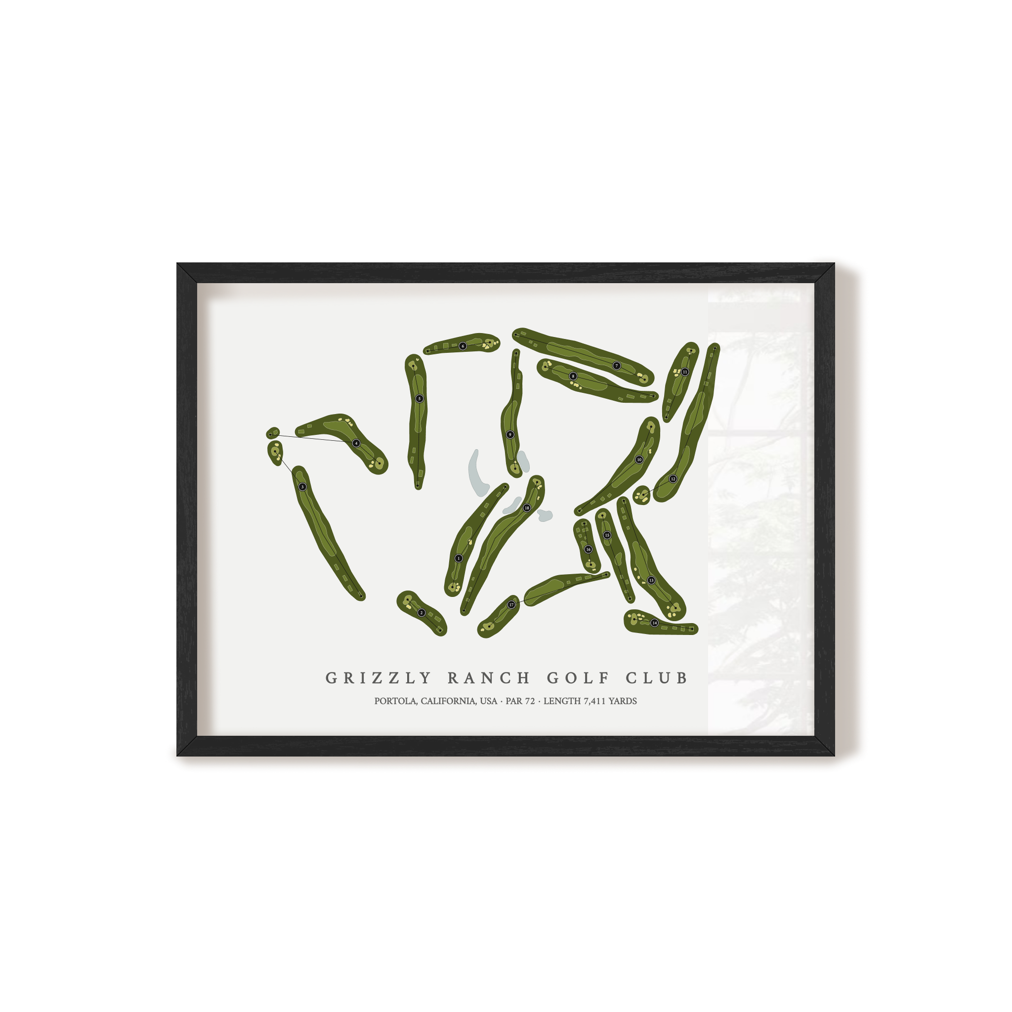 Grizzly Ranch Golf Club | Golf Course Map | Black+Frame