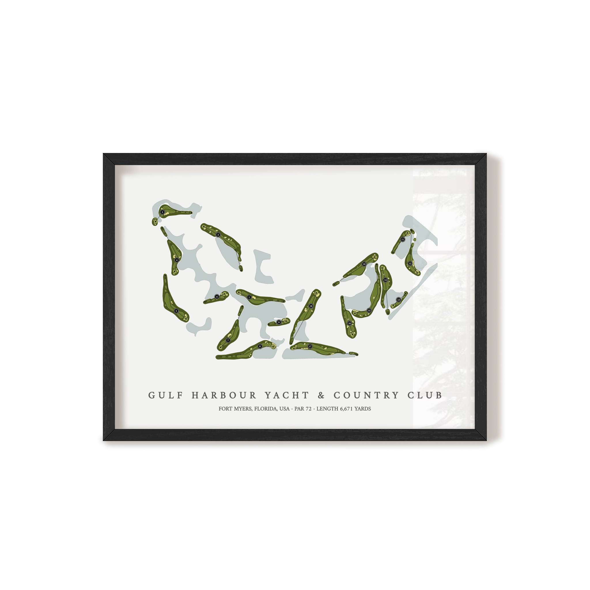 Gulf Harbour Yacht & Country Club | Golf Course Map | Black+Frame