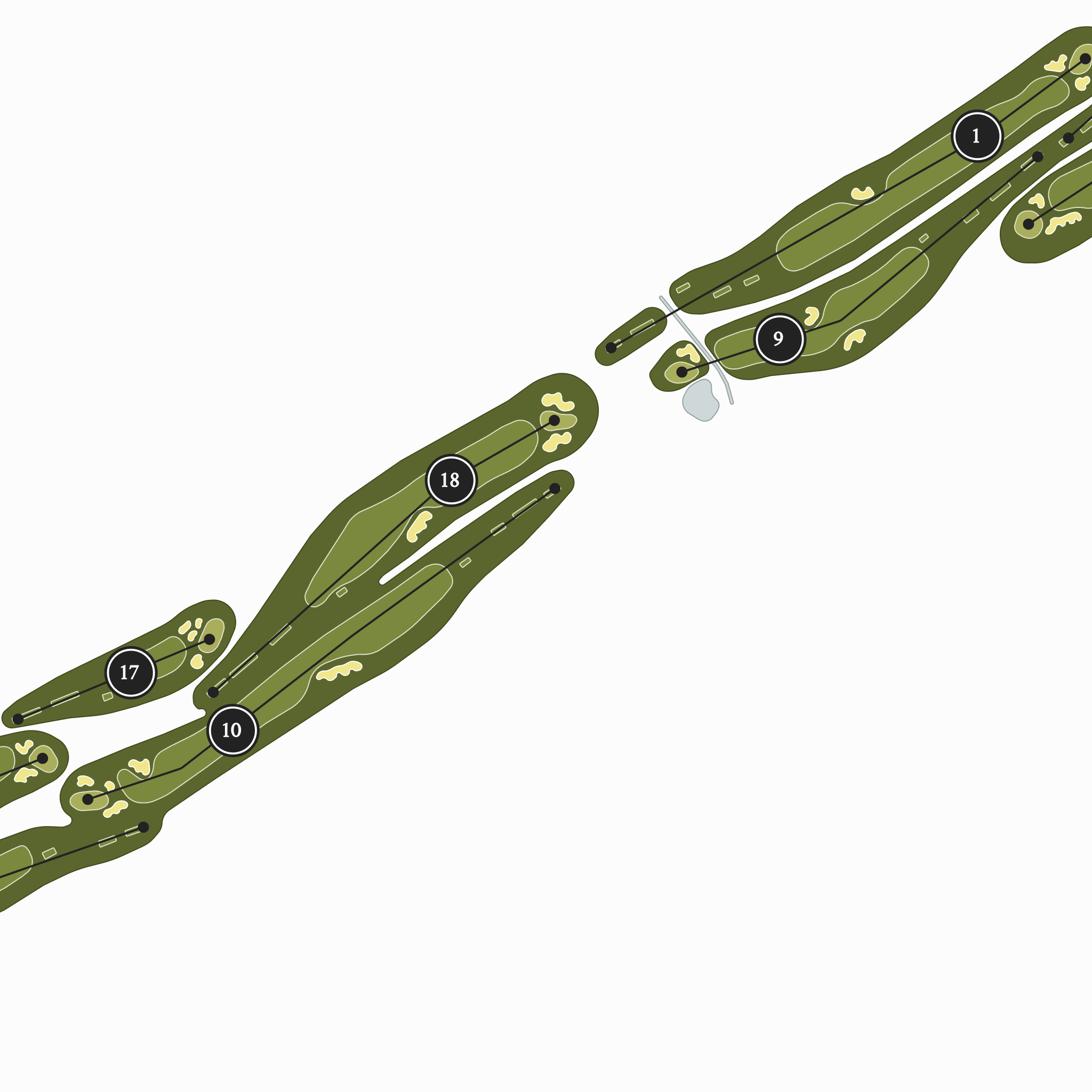 Half Moon Golf Club | Golf Course Map | Close Up