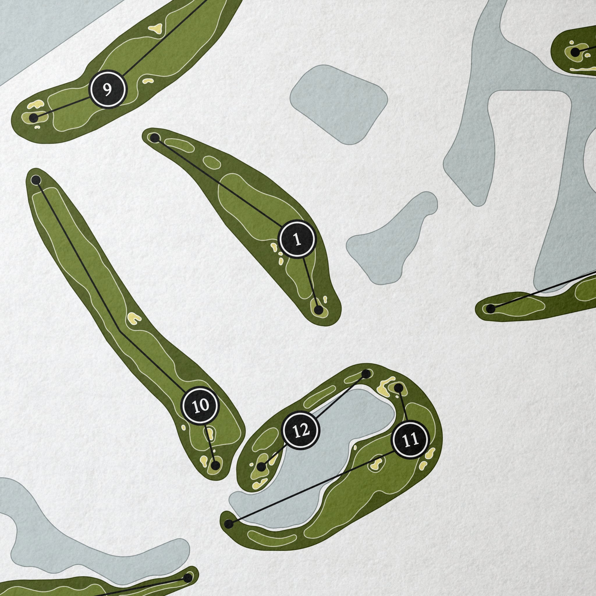 Hammock Beach Resort - The Ocean Course | Golf Course Map | Close Up