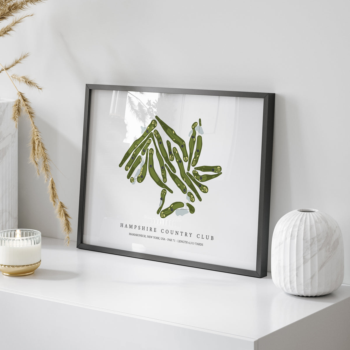 Hampshire Country Club | Golf Course Map | On Table