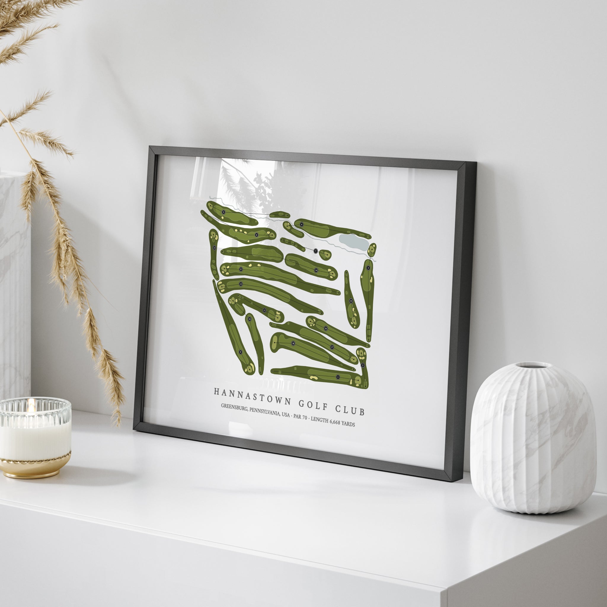 Hannastown Golf Club | Golf Course Map | On Table