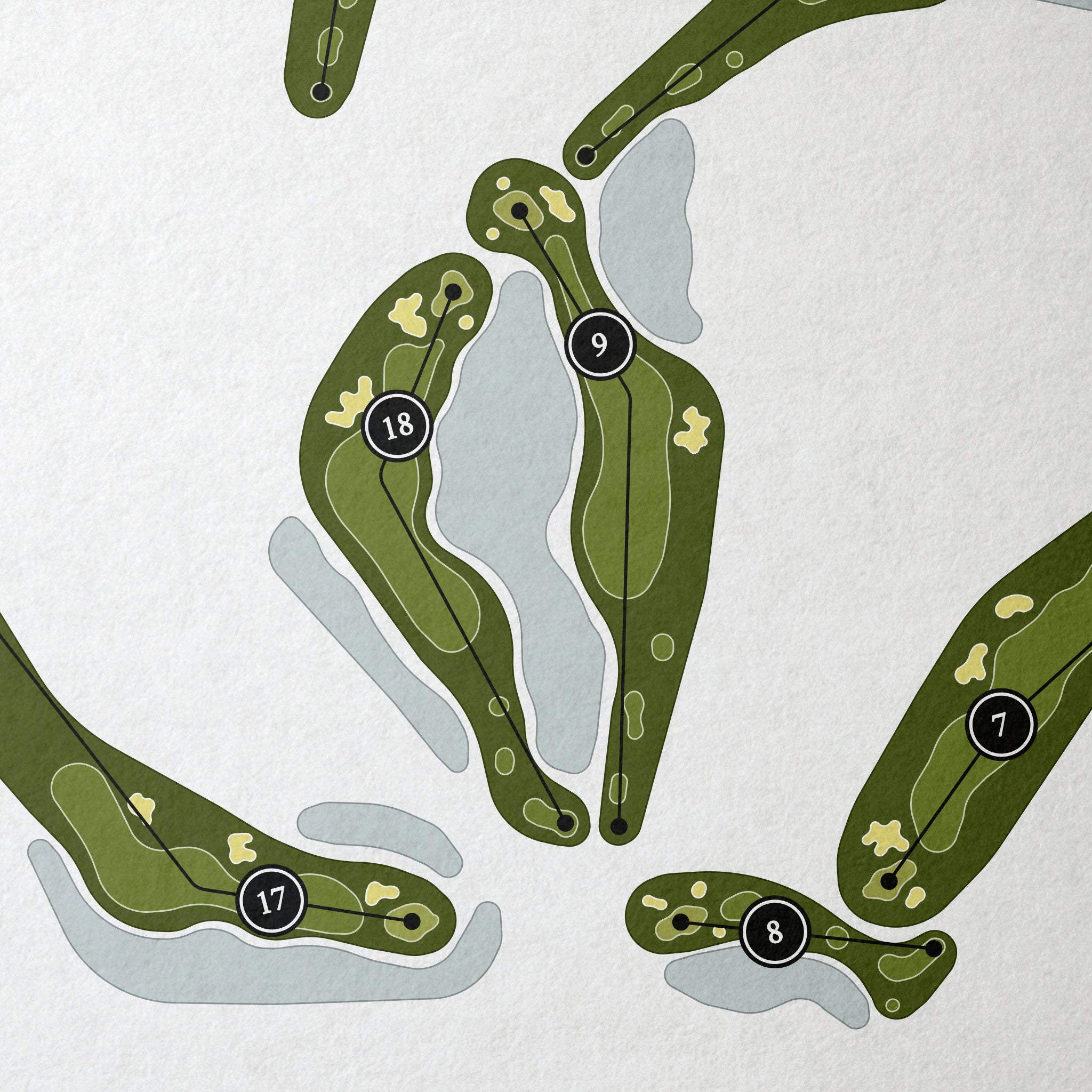 Harbor Lakes Golf Club | Golf Course Map | Close+Up