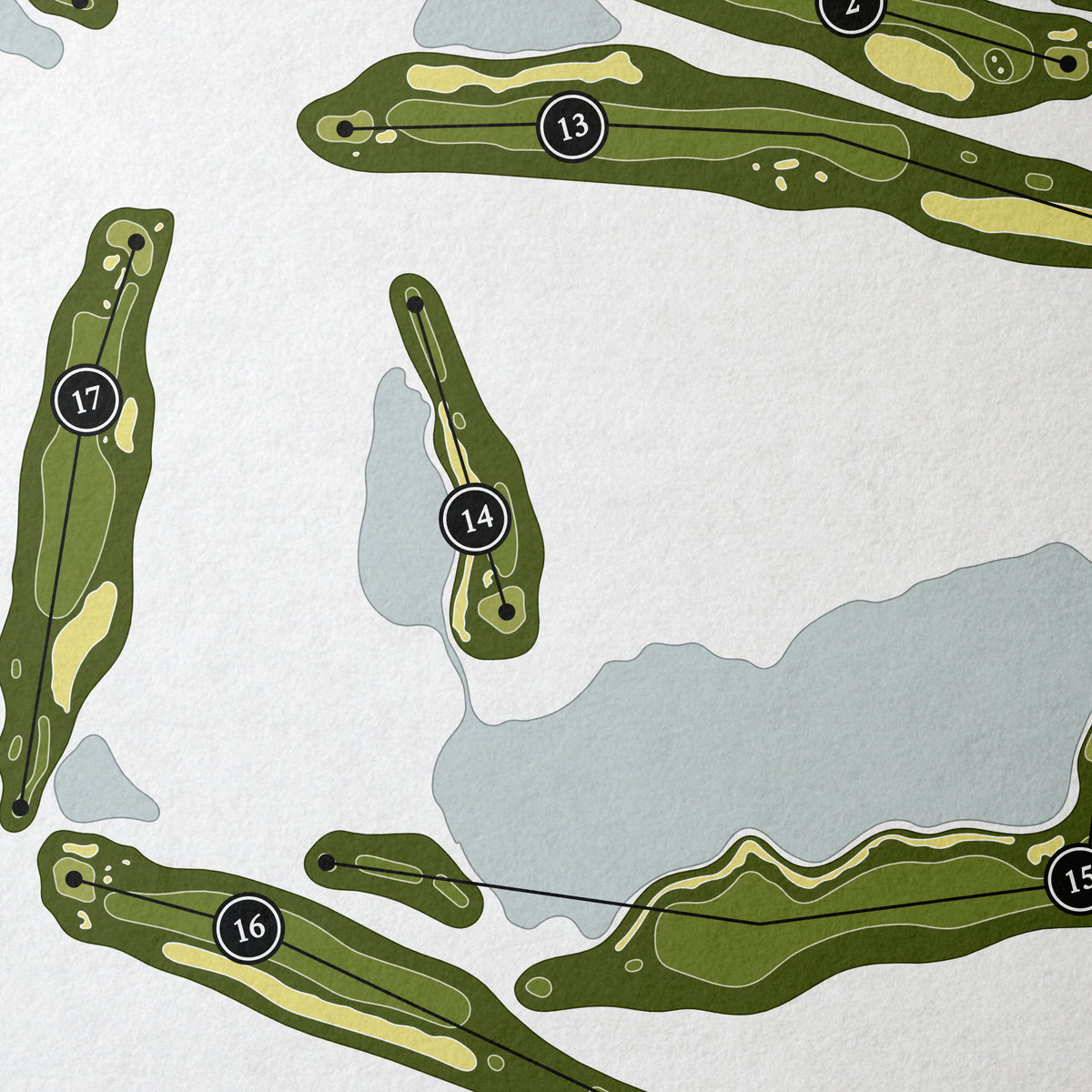 Harbour Ridge Yacht & Country Club - Golden Marsh | Golf Course Map | Close Up
