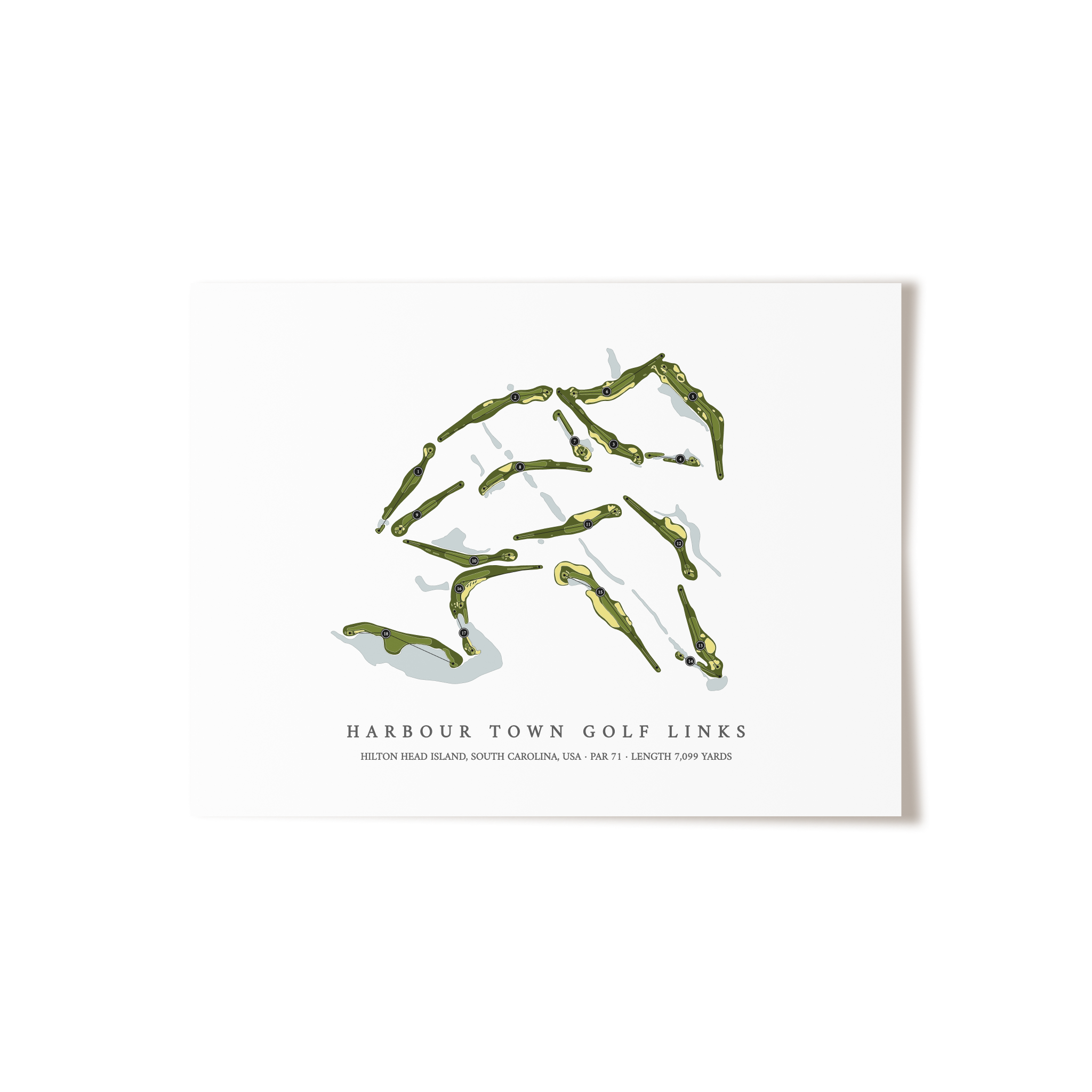 Harbour Town Golf Links | Golf Course Print | Unframed