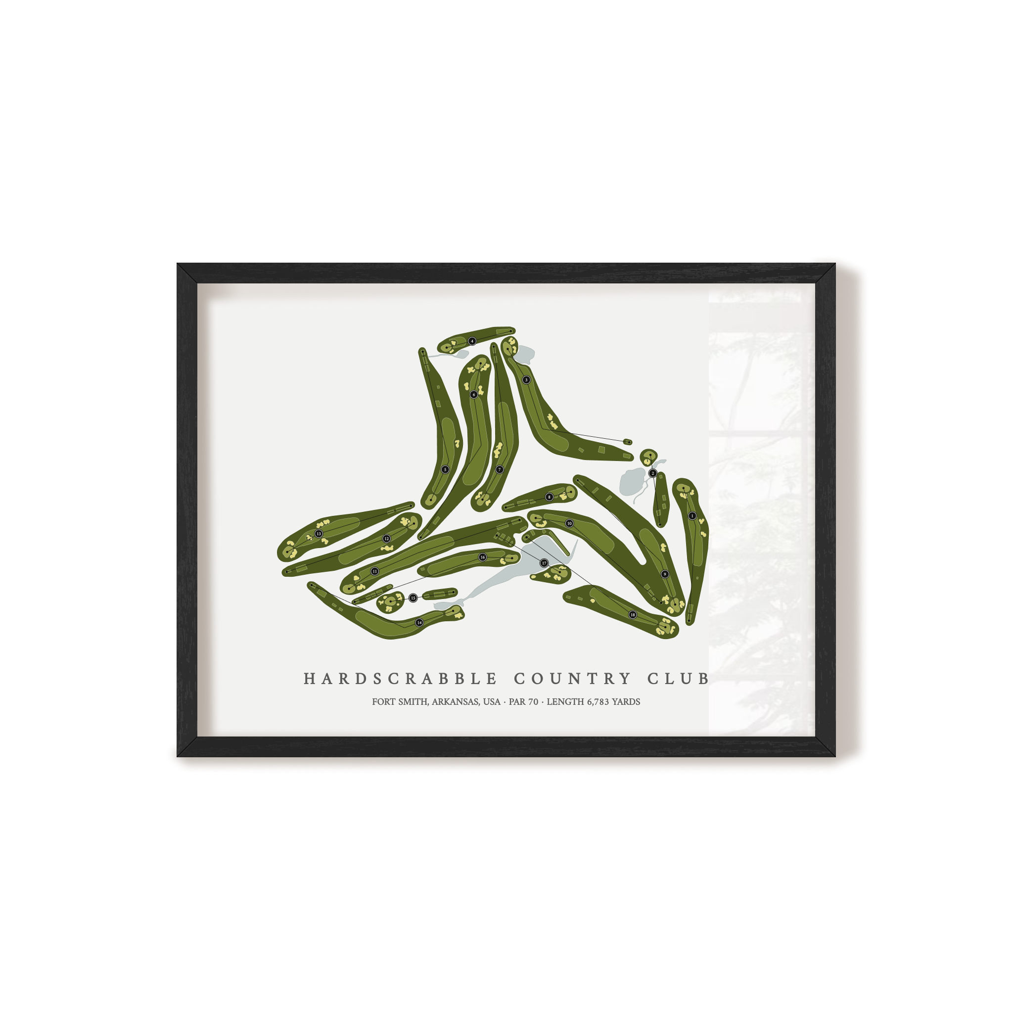 Hardscrabble Country Club | Golf Course Map | Black+Frame