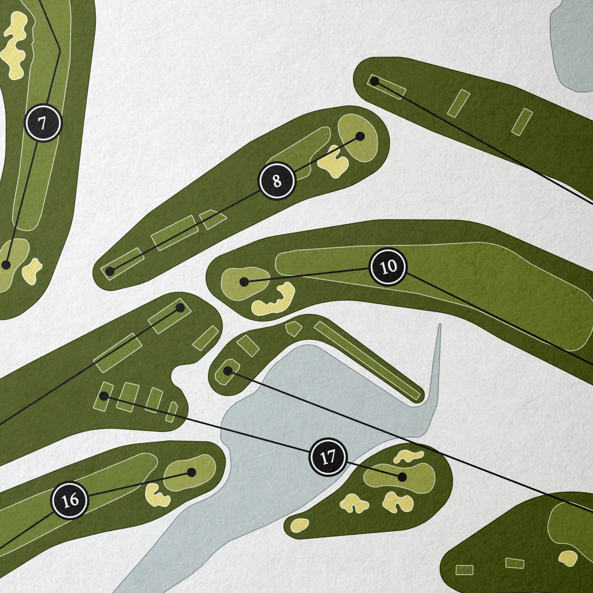 Hardscrabble Country Club | Golf Course Map | Close+Up