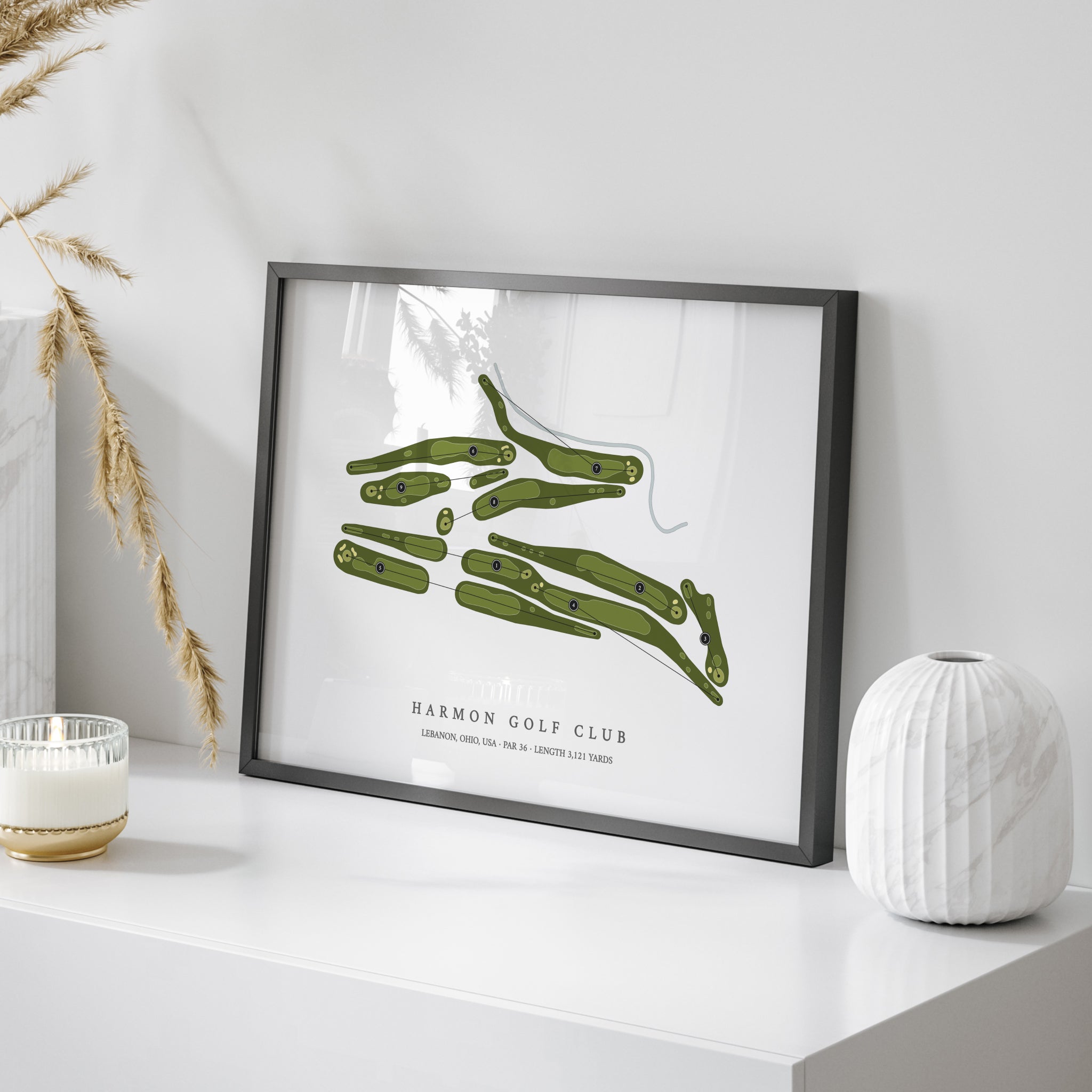 Harmon Golf Club | Golf Course Map | On Table