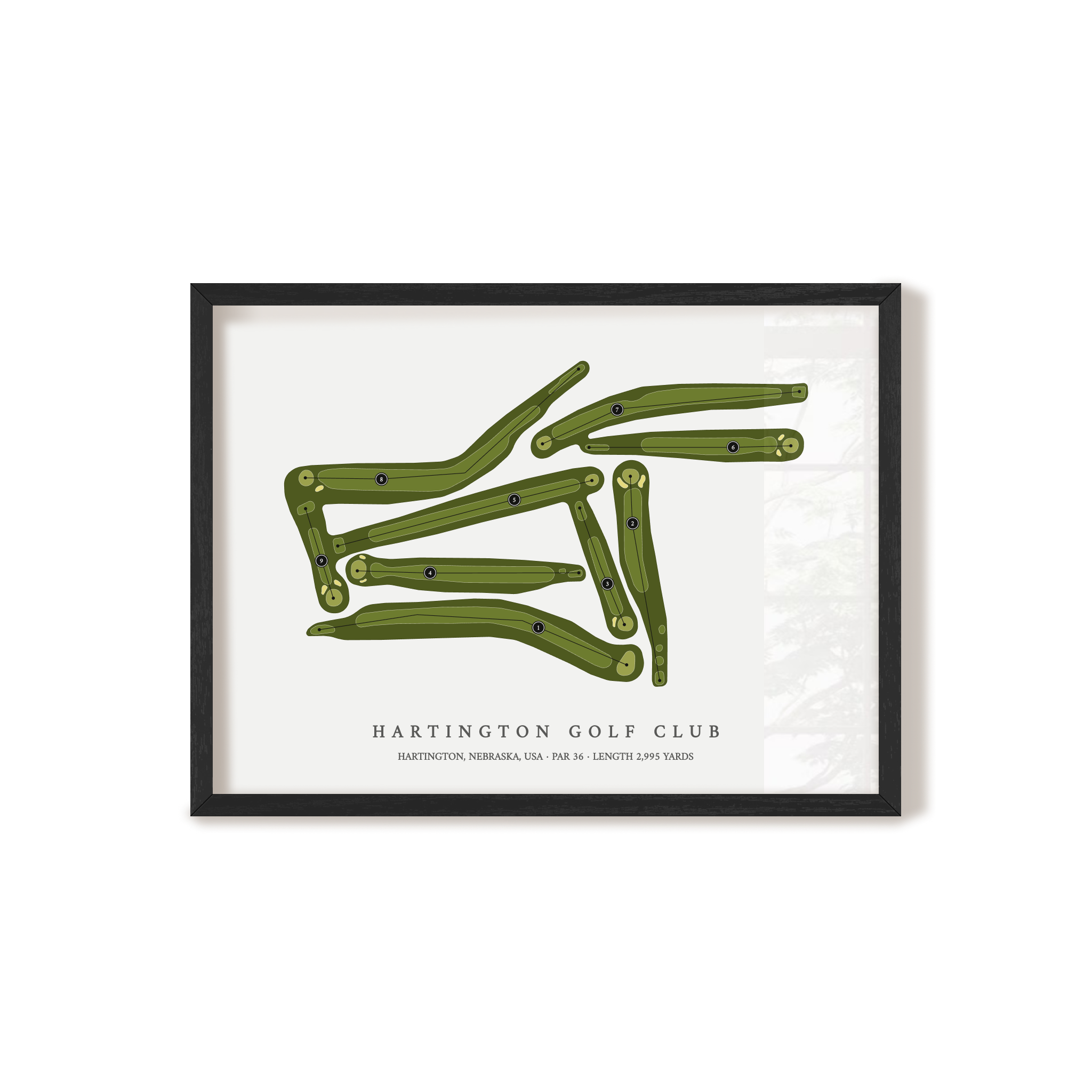 Hartington Golf Club | Golf Course Print | Black+Frame