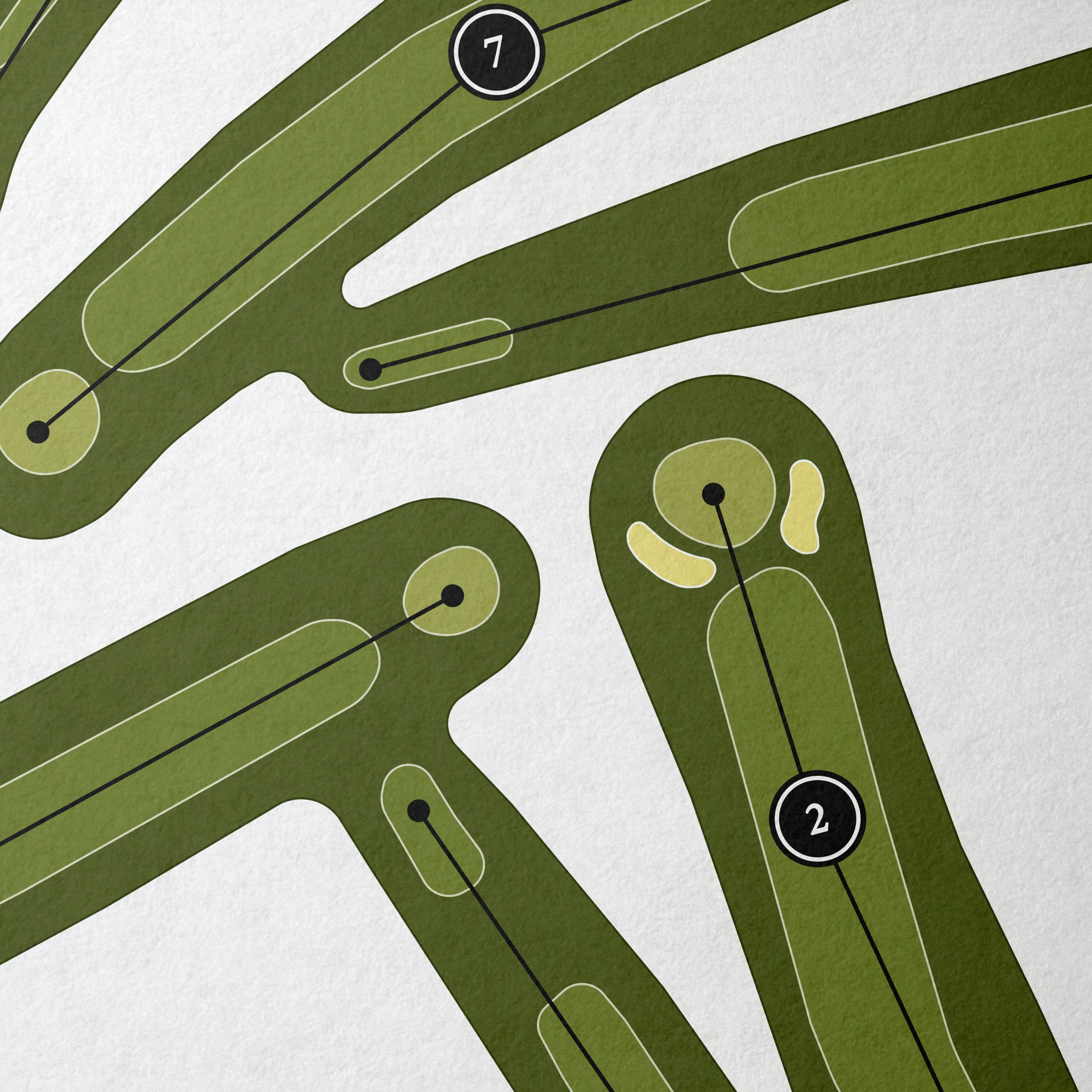 Hartington Golf Club | Golf Course Print | Close+Up