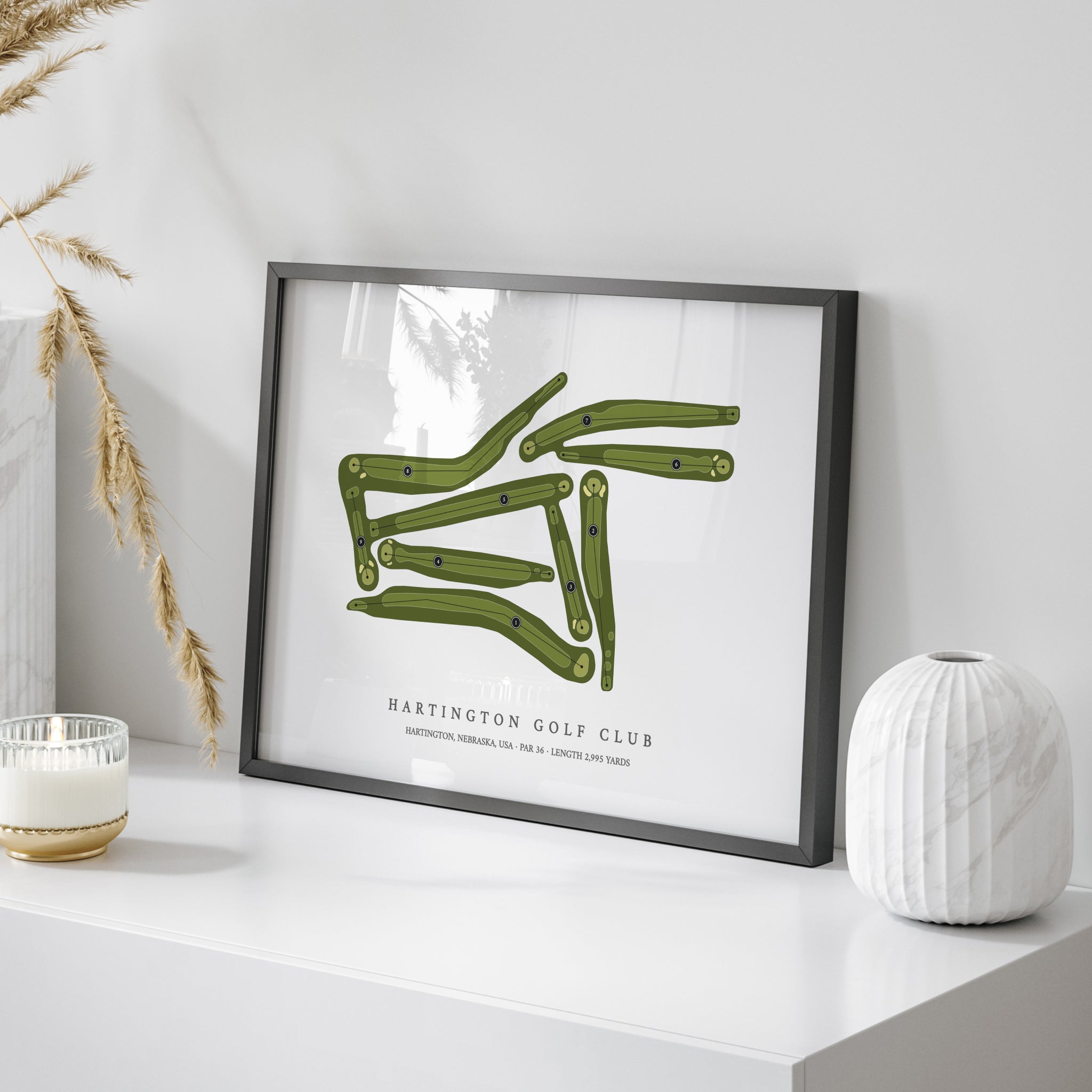 Hartington Golf Club | Golf Course Print | On+Table
