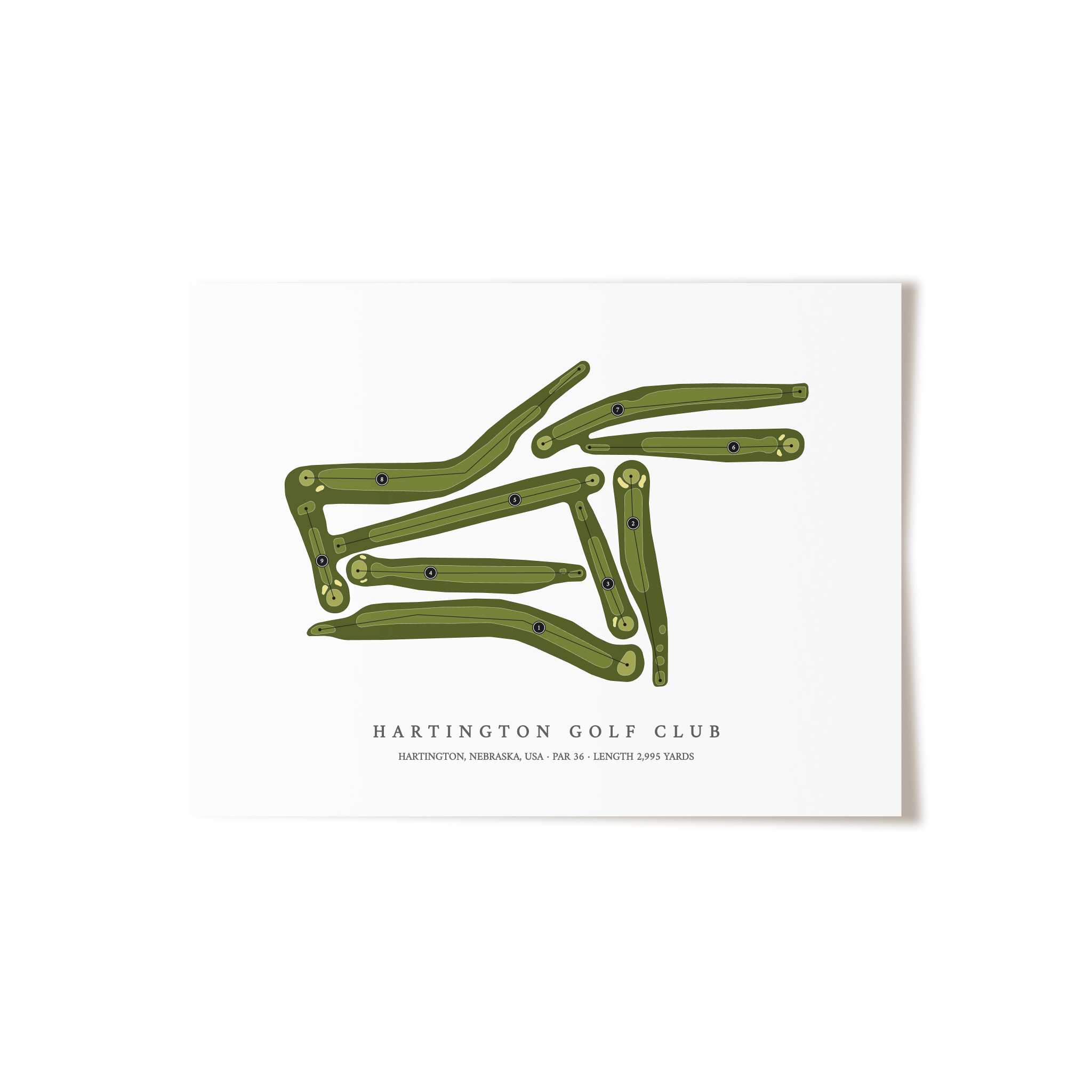 Hartington Golf Club | Golf Course Print | Unframed