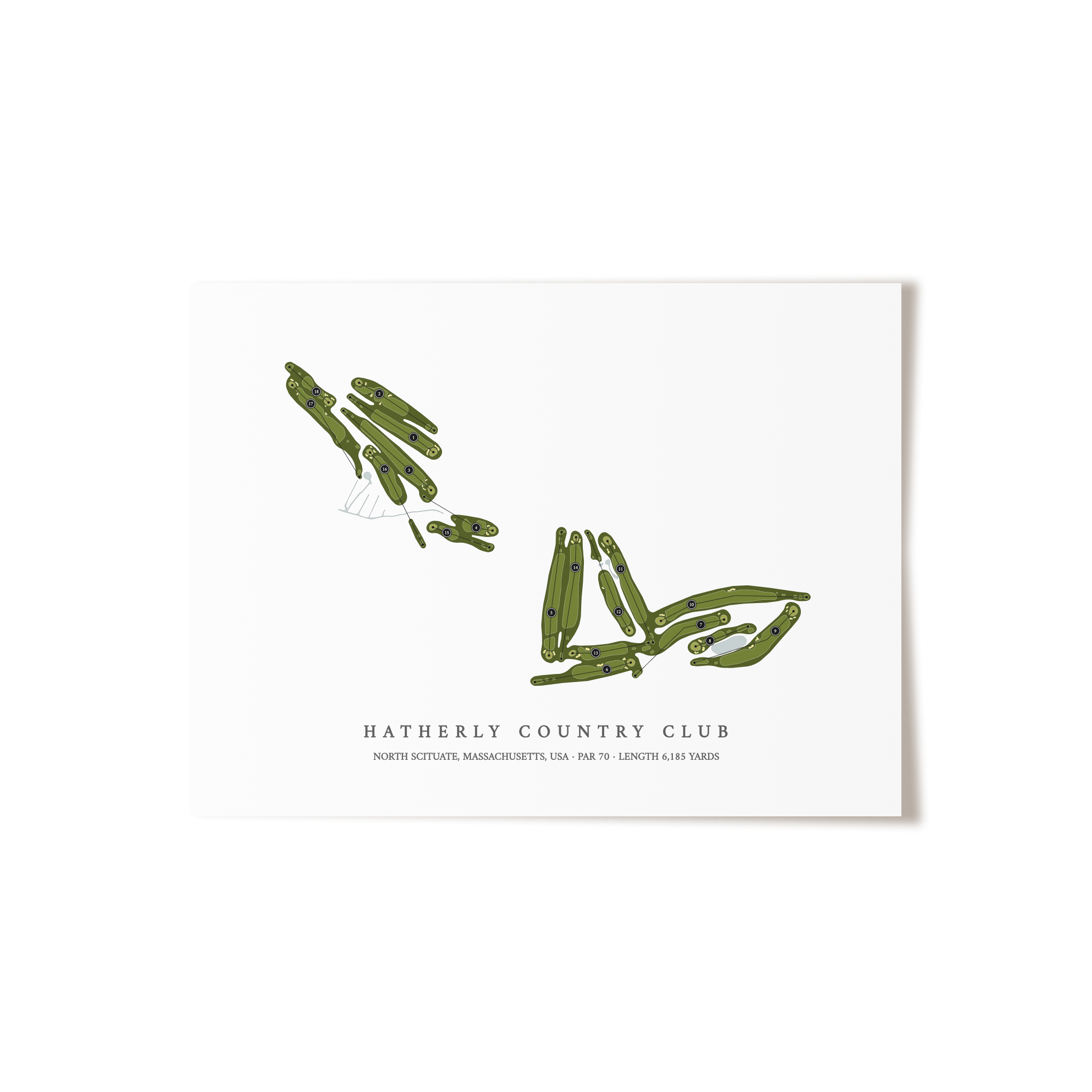 Hatherly Country Club | Golf Course Print | Unframed