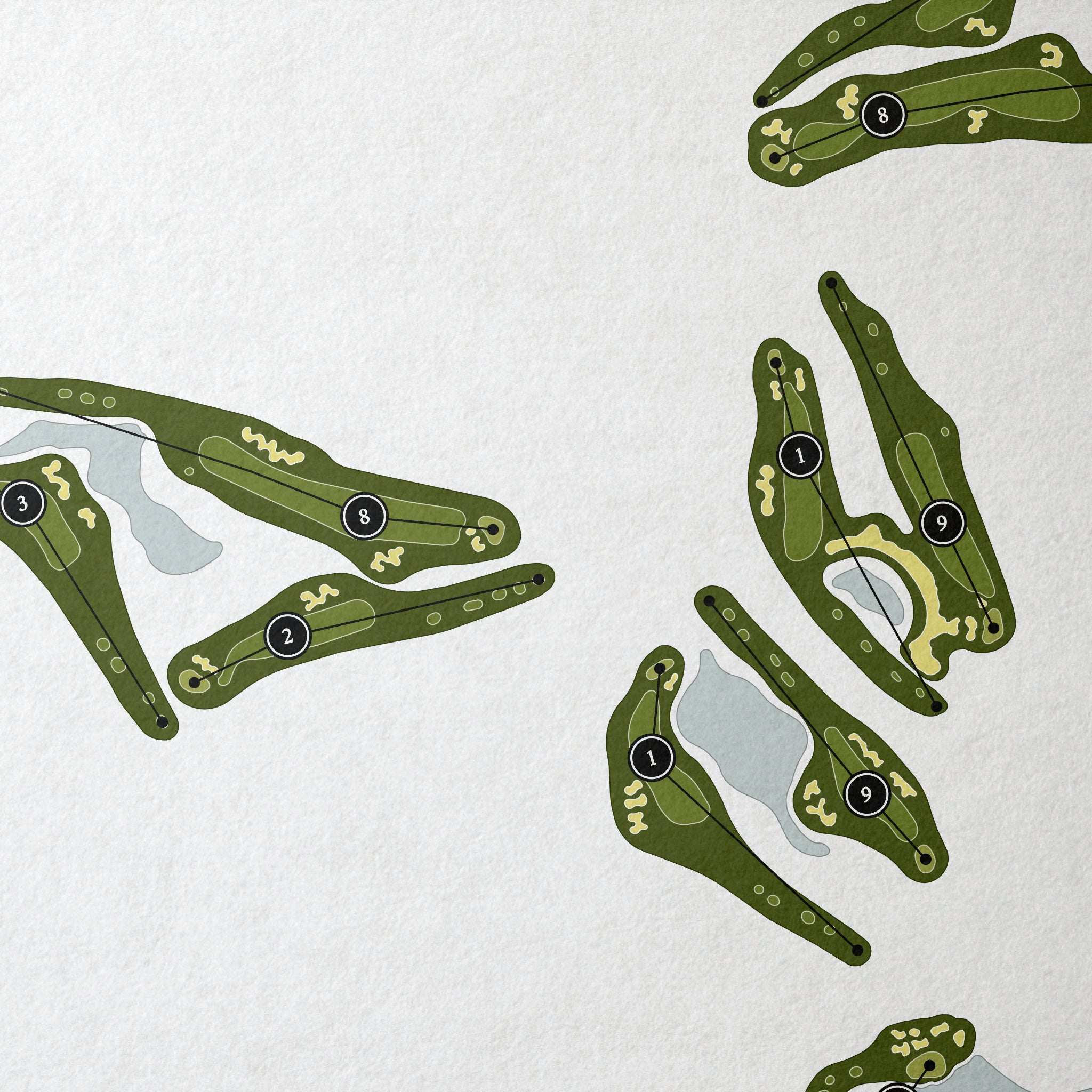 Havana Country Club | Golf Course Map | Close Up